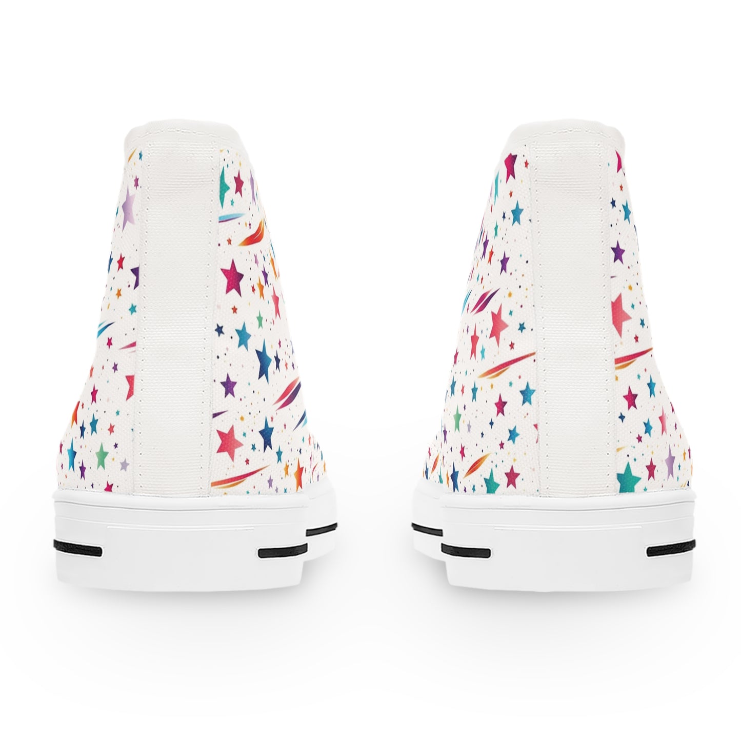 Rainbow Stars Women's High Top Sneakers