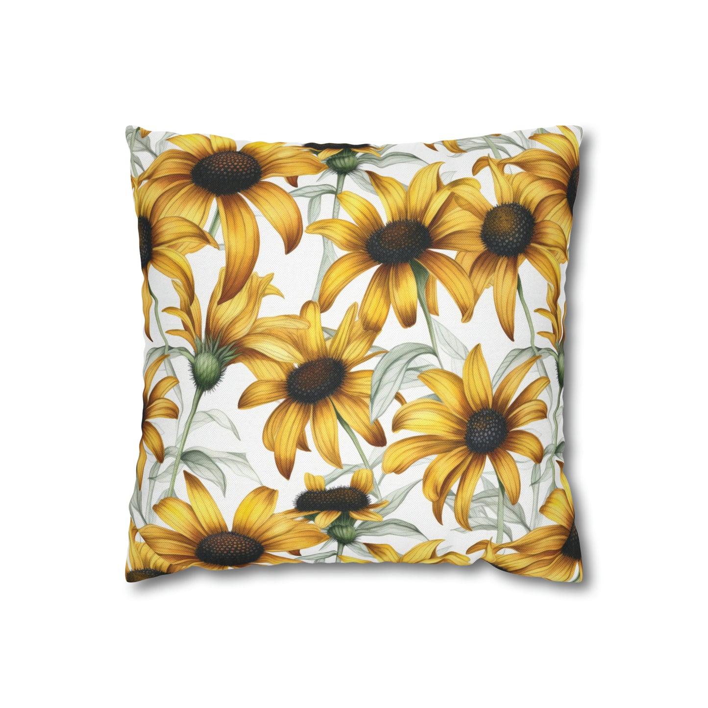 Sunflowers Square Pillow Case