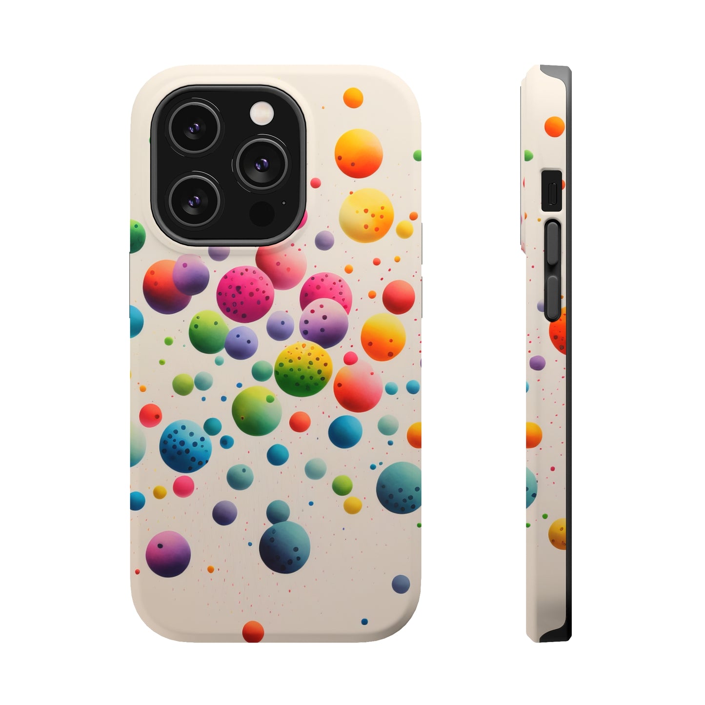 Rainbow Dots MagSafe Tough iPhone Case