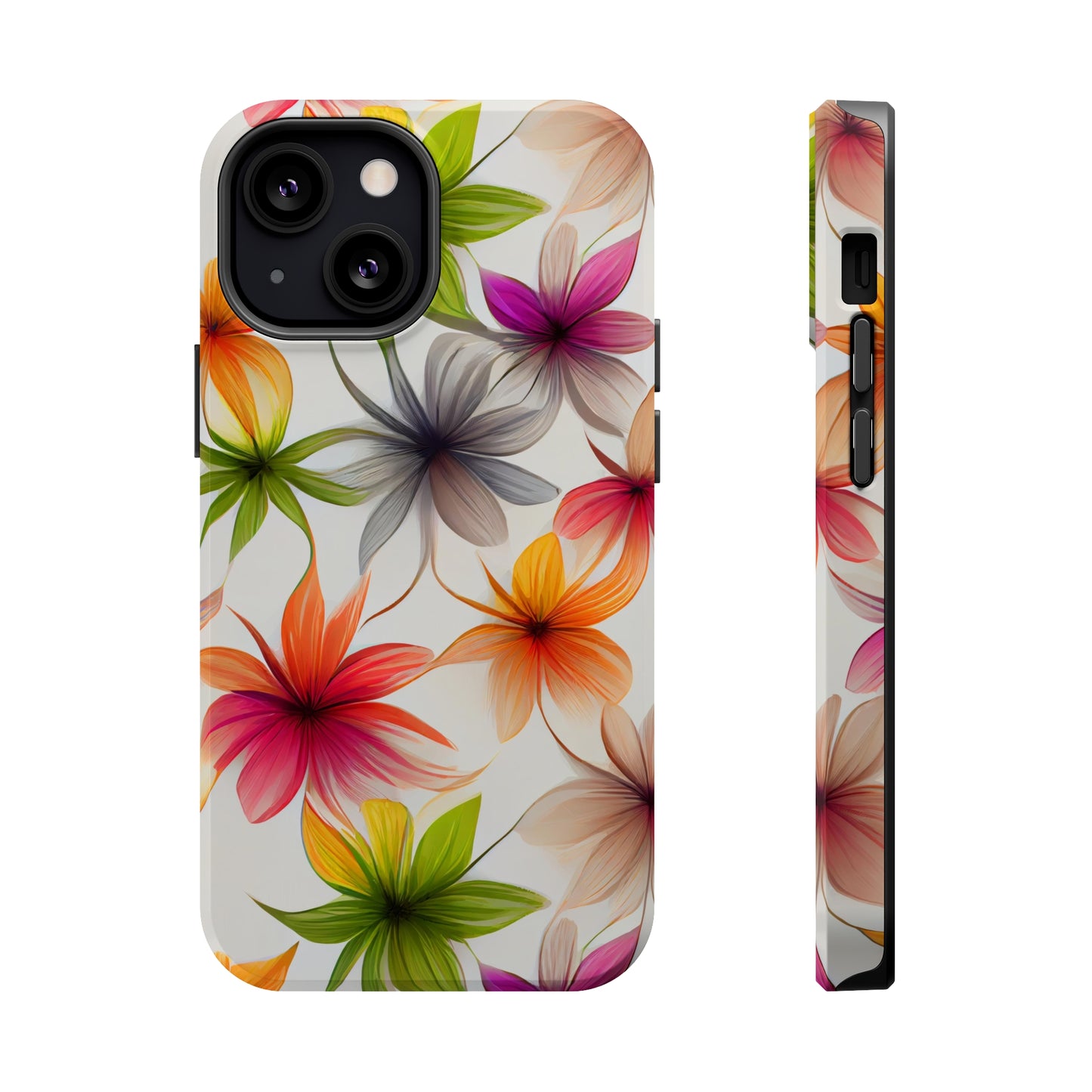 Floral Burst MagSafe Tough iPhone Case