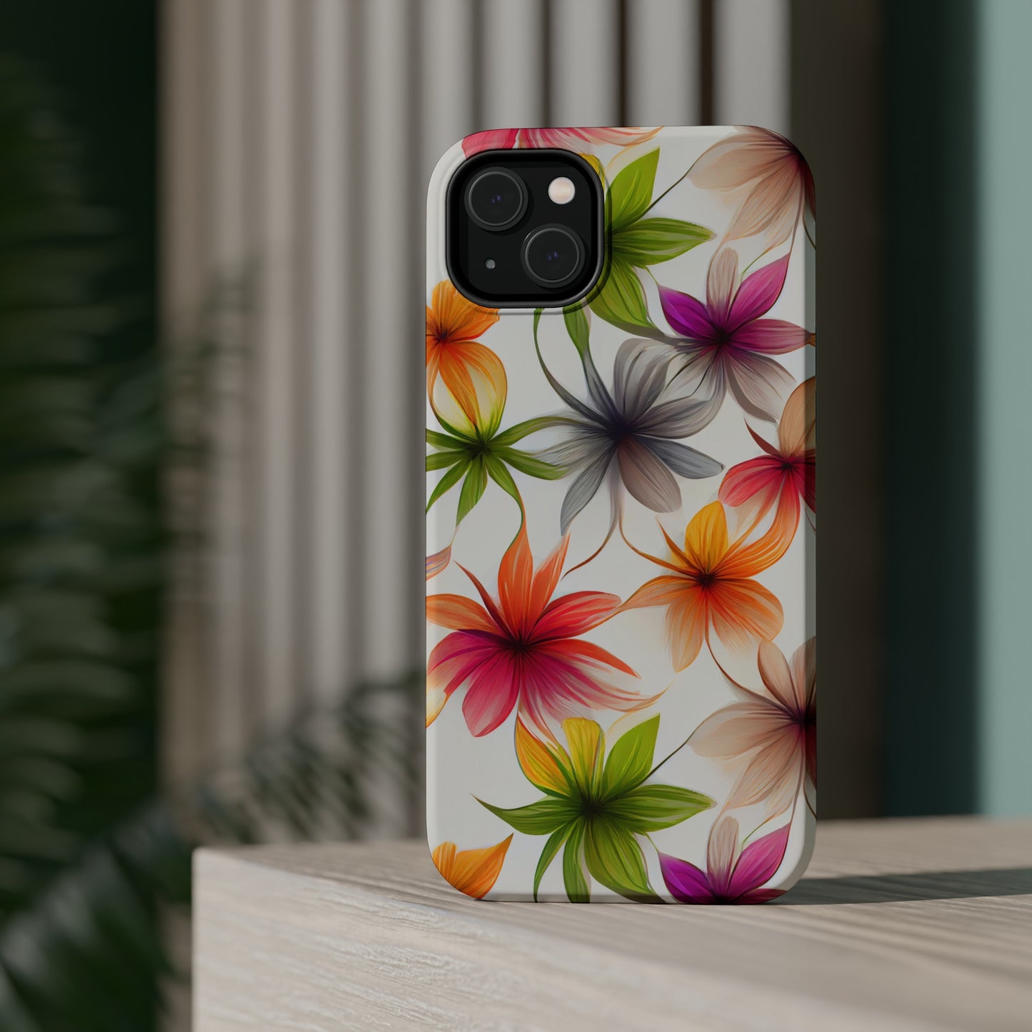 Floral Burst MagSafe Tough iPhone Case