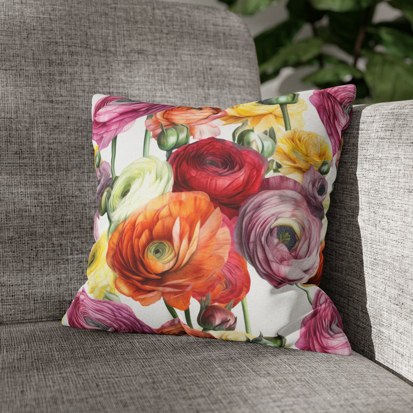 Ranunculus Square Pillow Case