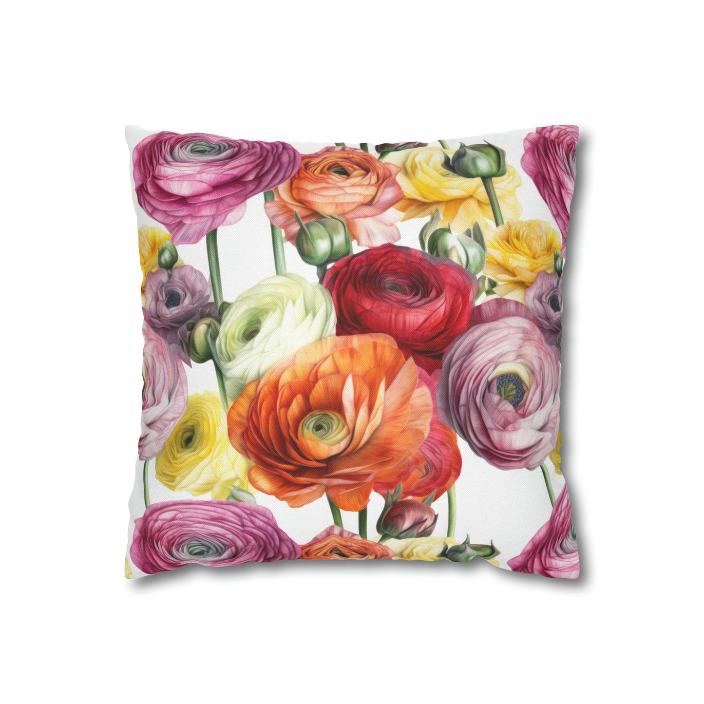 Ranunculus Square Pillow Case