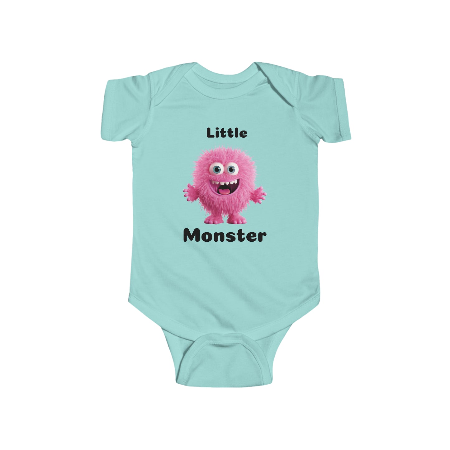 Pink Little Monster Infant Fine Jersey Bodysuit