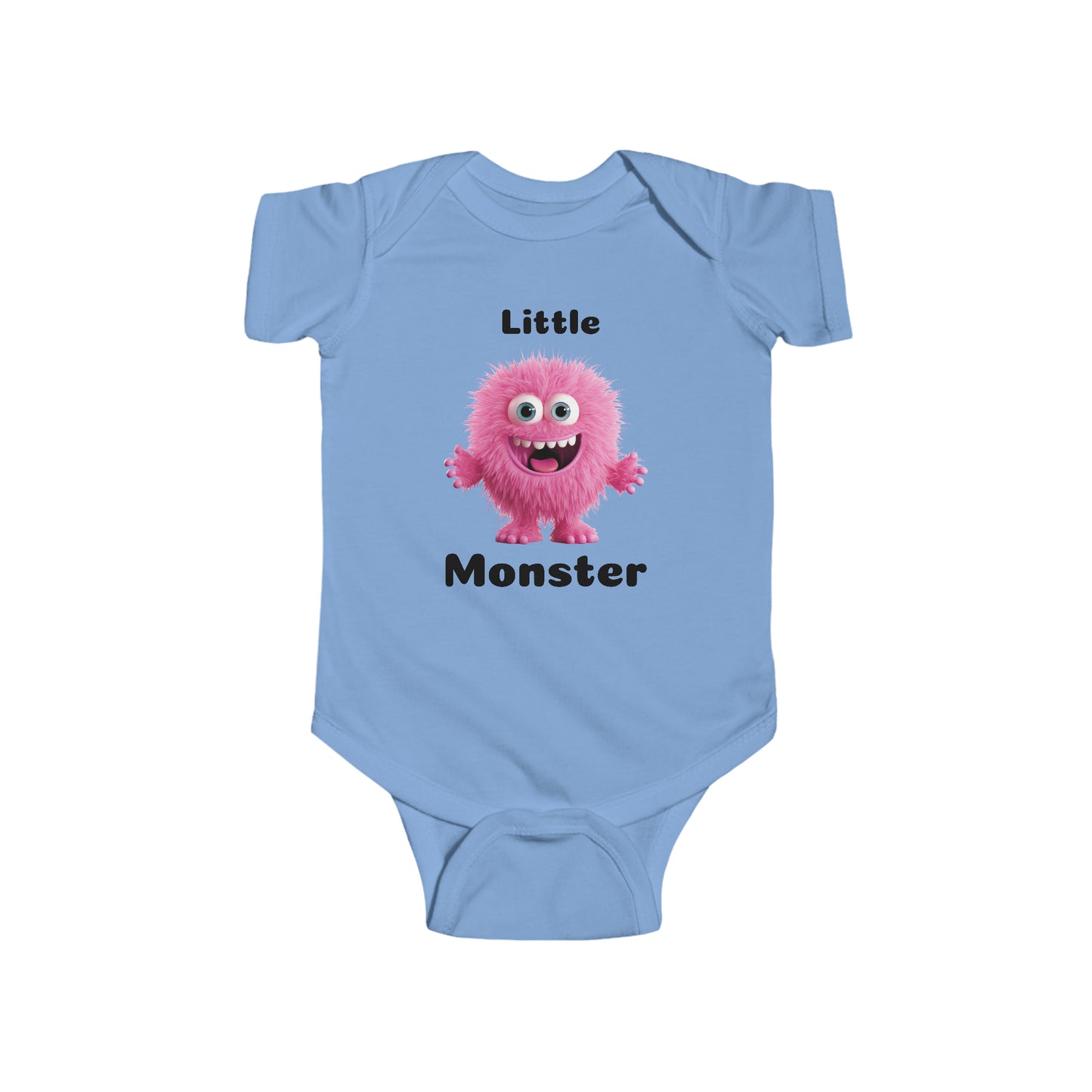 Pink Little Monster Infant Fine Jersey Bodysuit