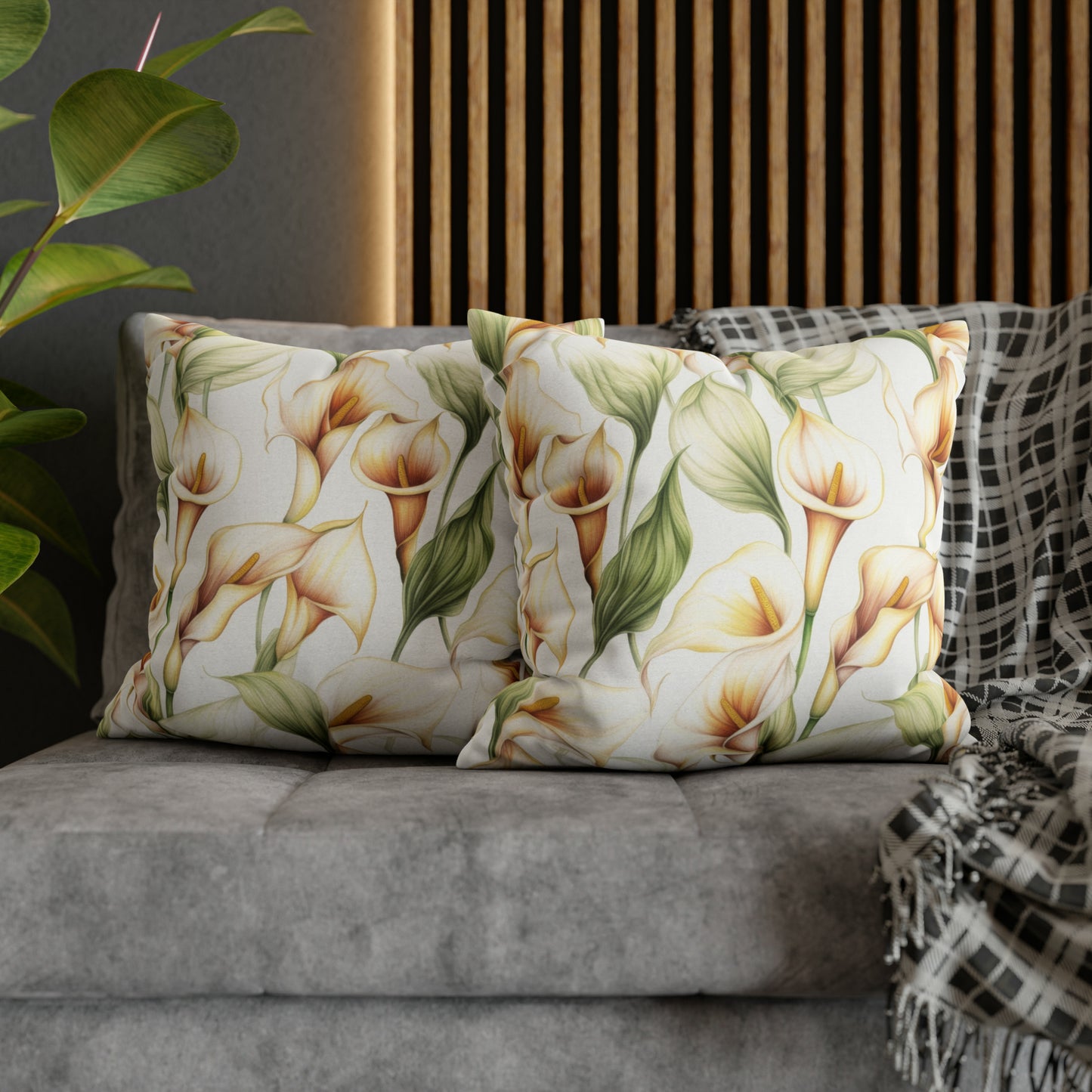 Calla Lily Square Pillow Case