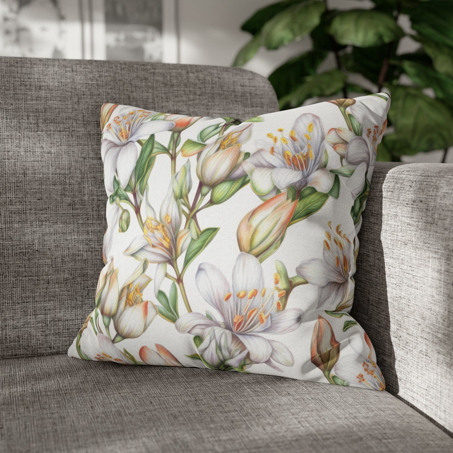 Lilacs Square Pillow Case