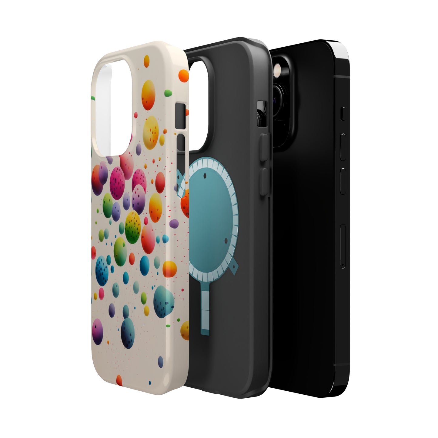 Rainbow Dots MagSafe Tough iPhone Case