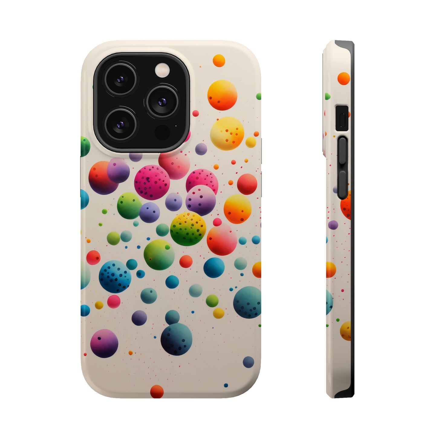 Rainbow Dots MagSafe Tough iPhone Case