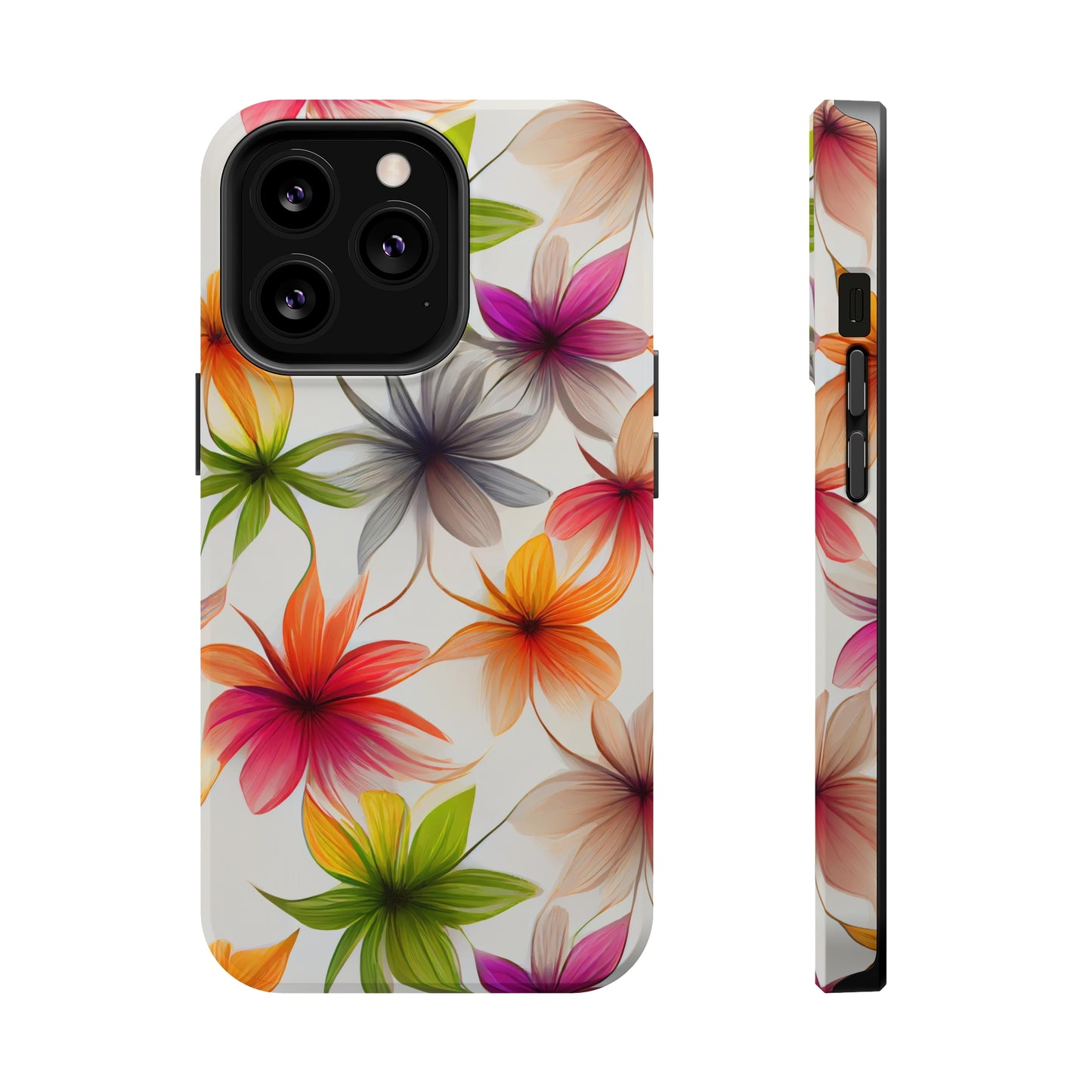 Floral Burst MagSafe Tough iPhone Case