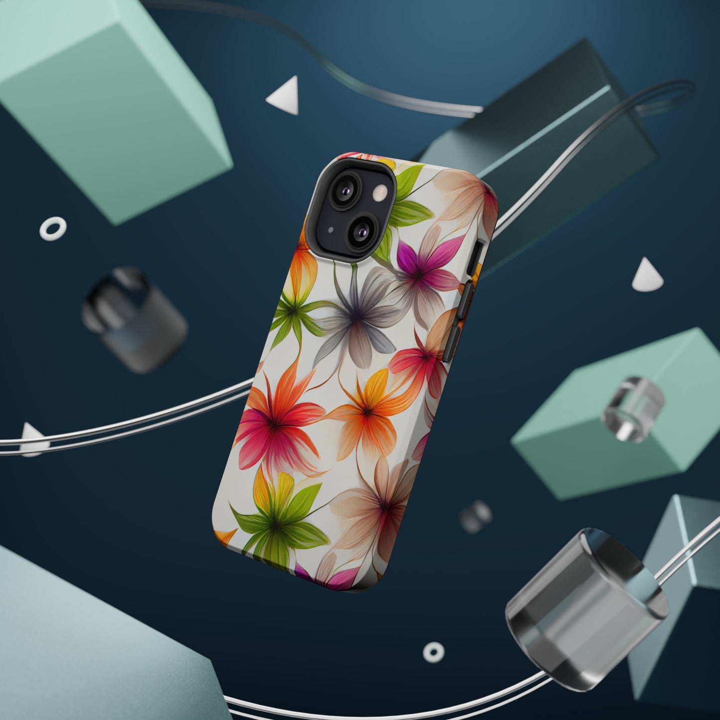 Floral Burst MagSafe Tough iPhone Case