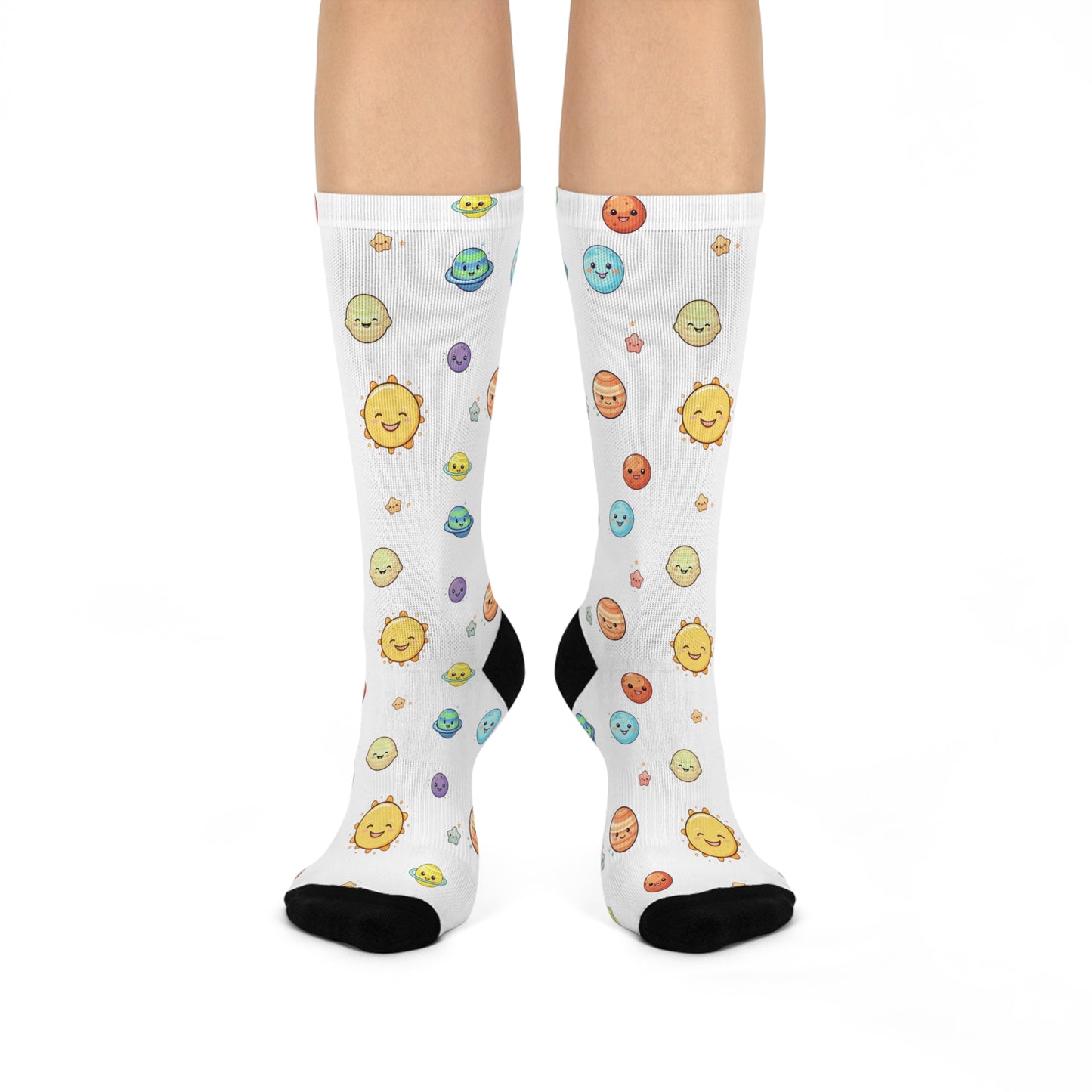 Young Solar System Cushioned Crew Socks