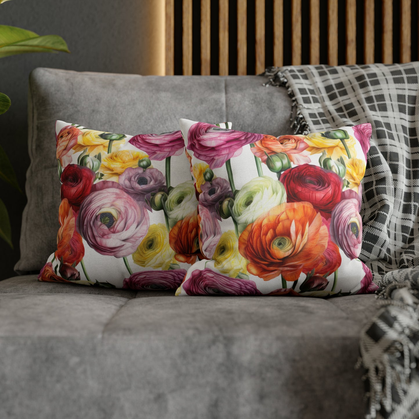Ranunculus Square Pillow Case