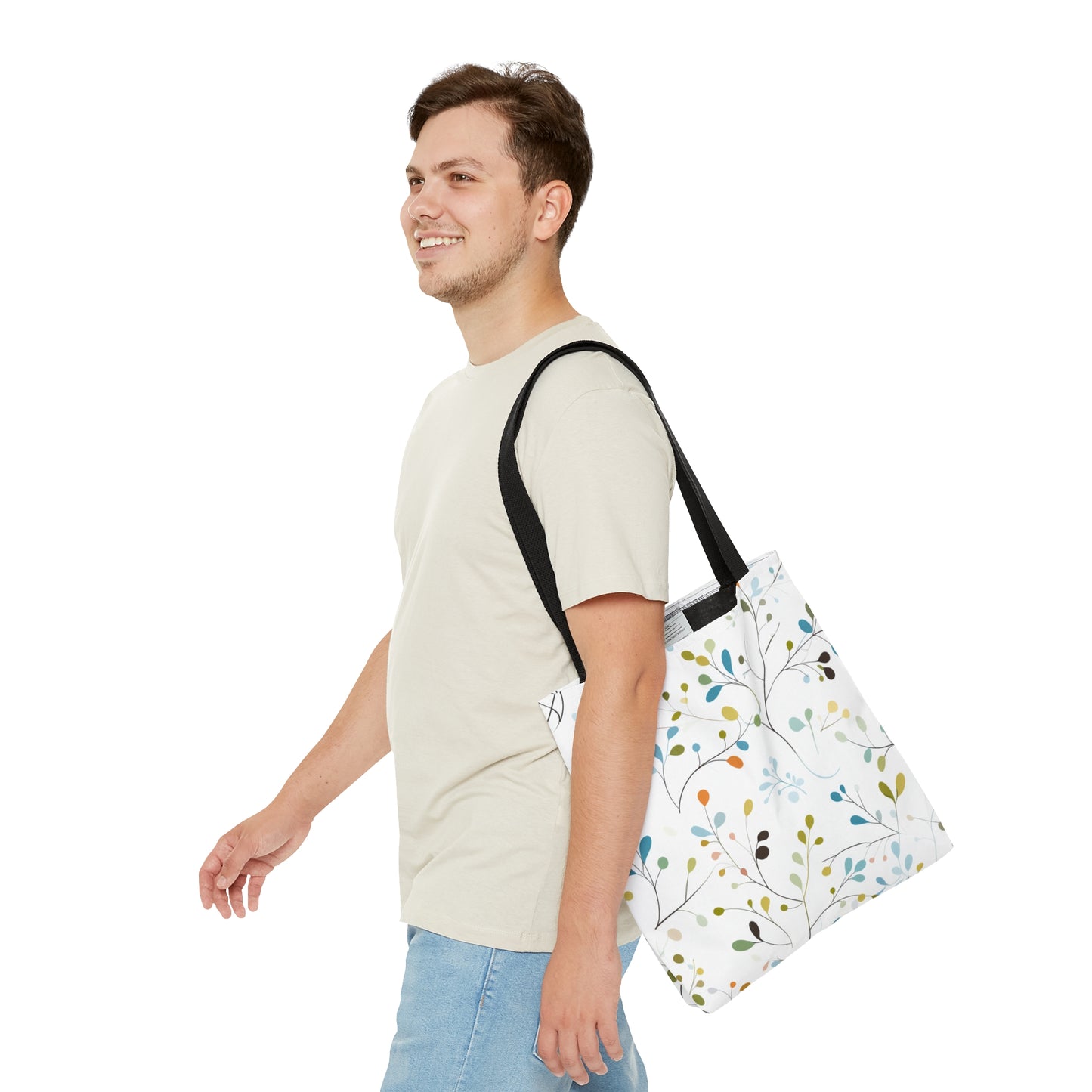 Pastel Vines Tote Bag