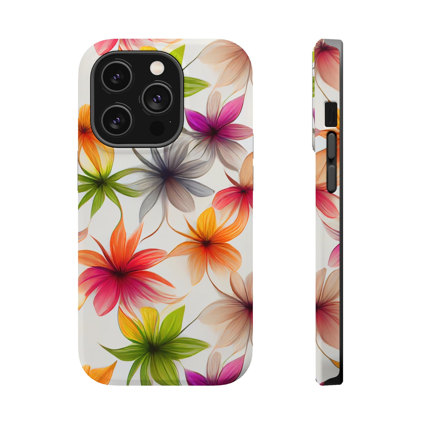 Floral Burst MagSafe Tough iPhone Case