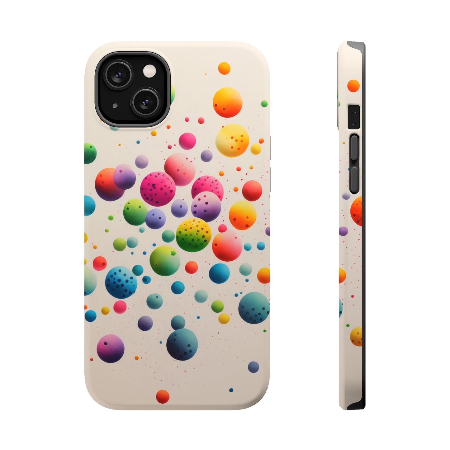Rainbow Dots MagSafe Tough iPhone Case
