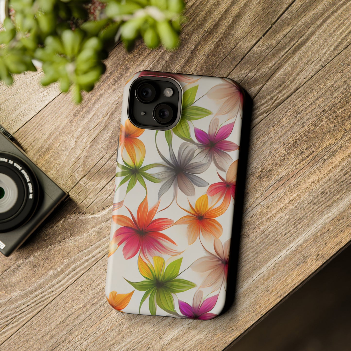 Floral Burst MagSafe Tough iPhone Case