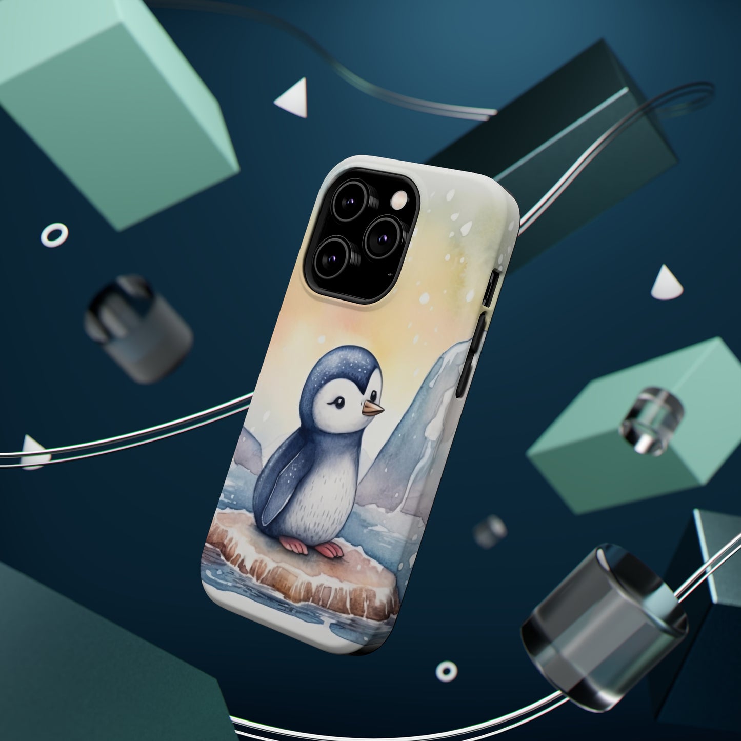 Cute Penguin MagSafe Tough iPhone Case