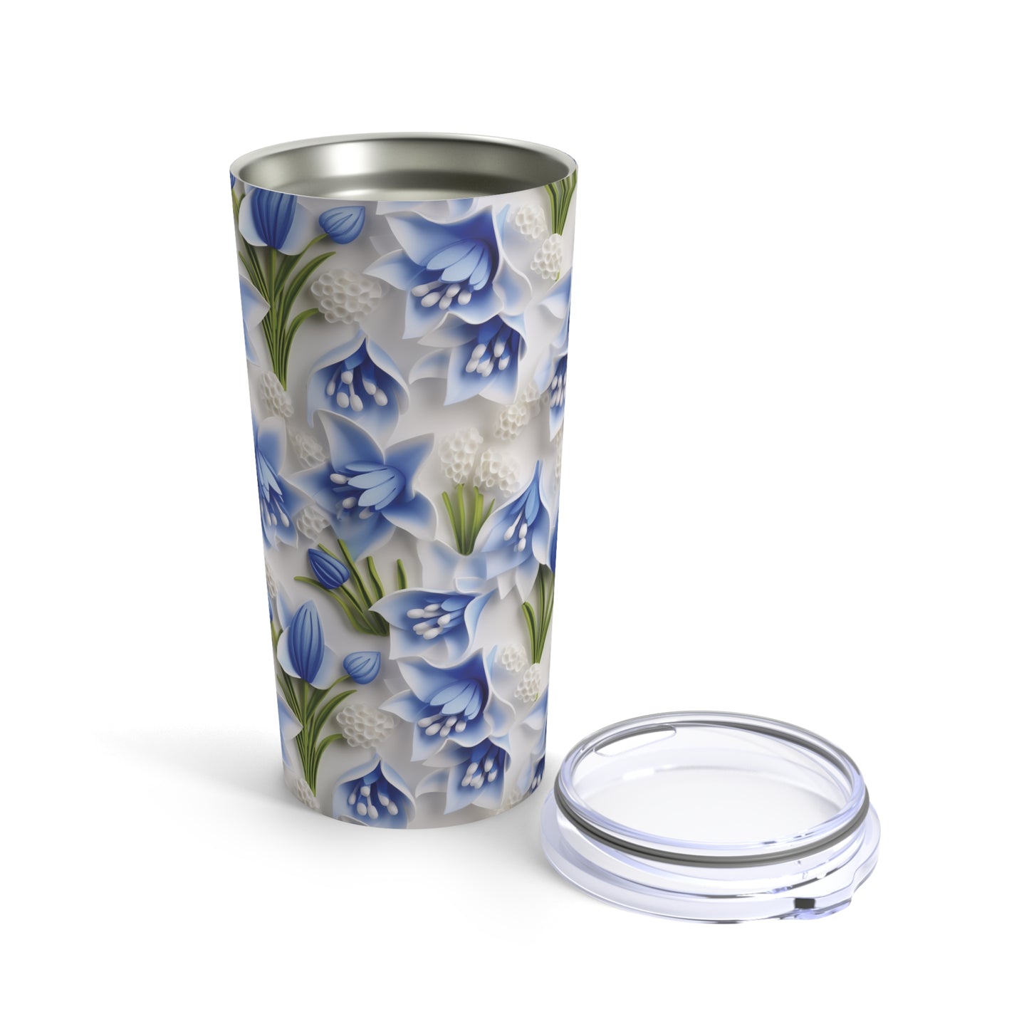Sculpted Bluebells Tumbler 20oz