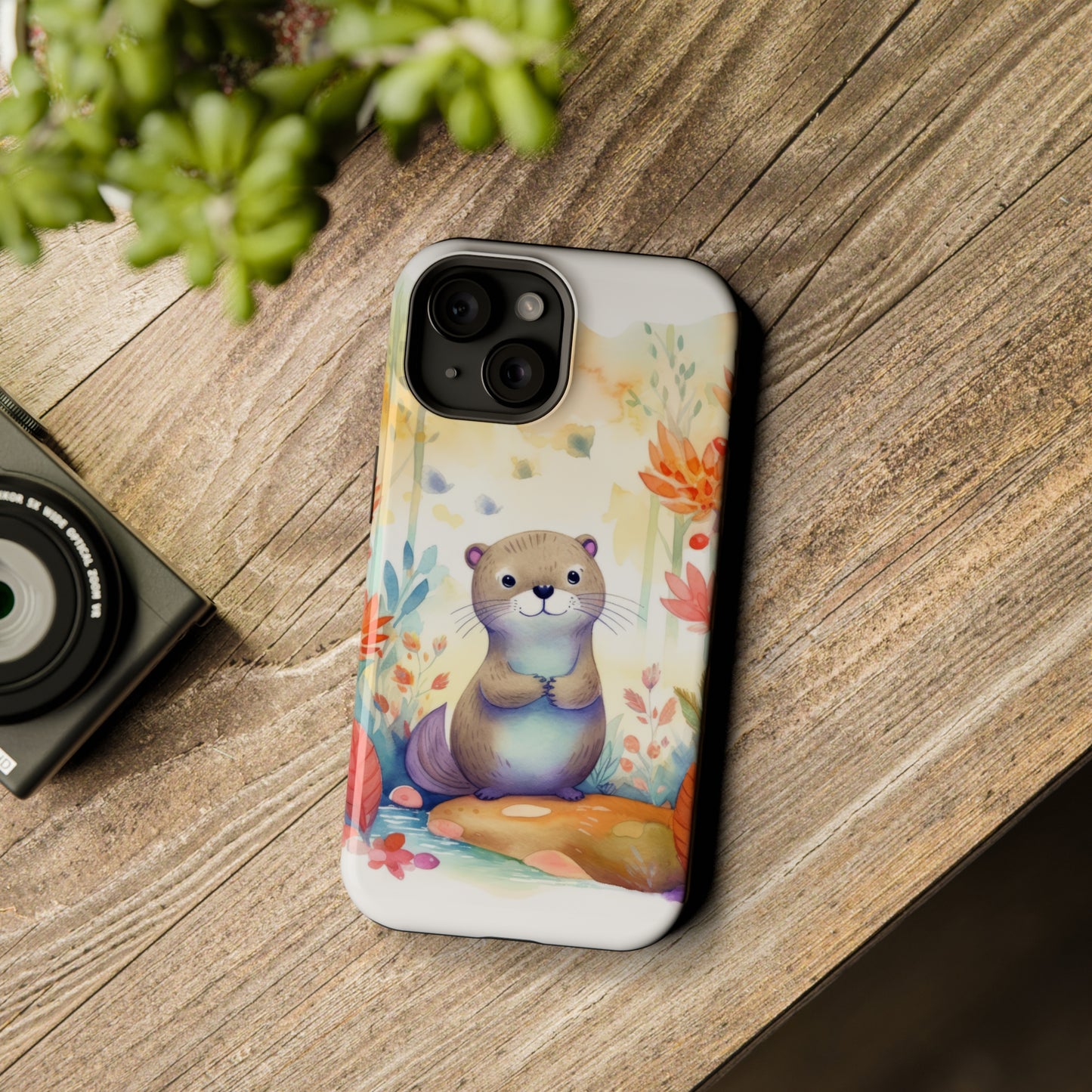 Cute Otter MagSafe Tough iPhone Case