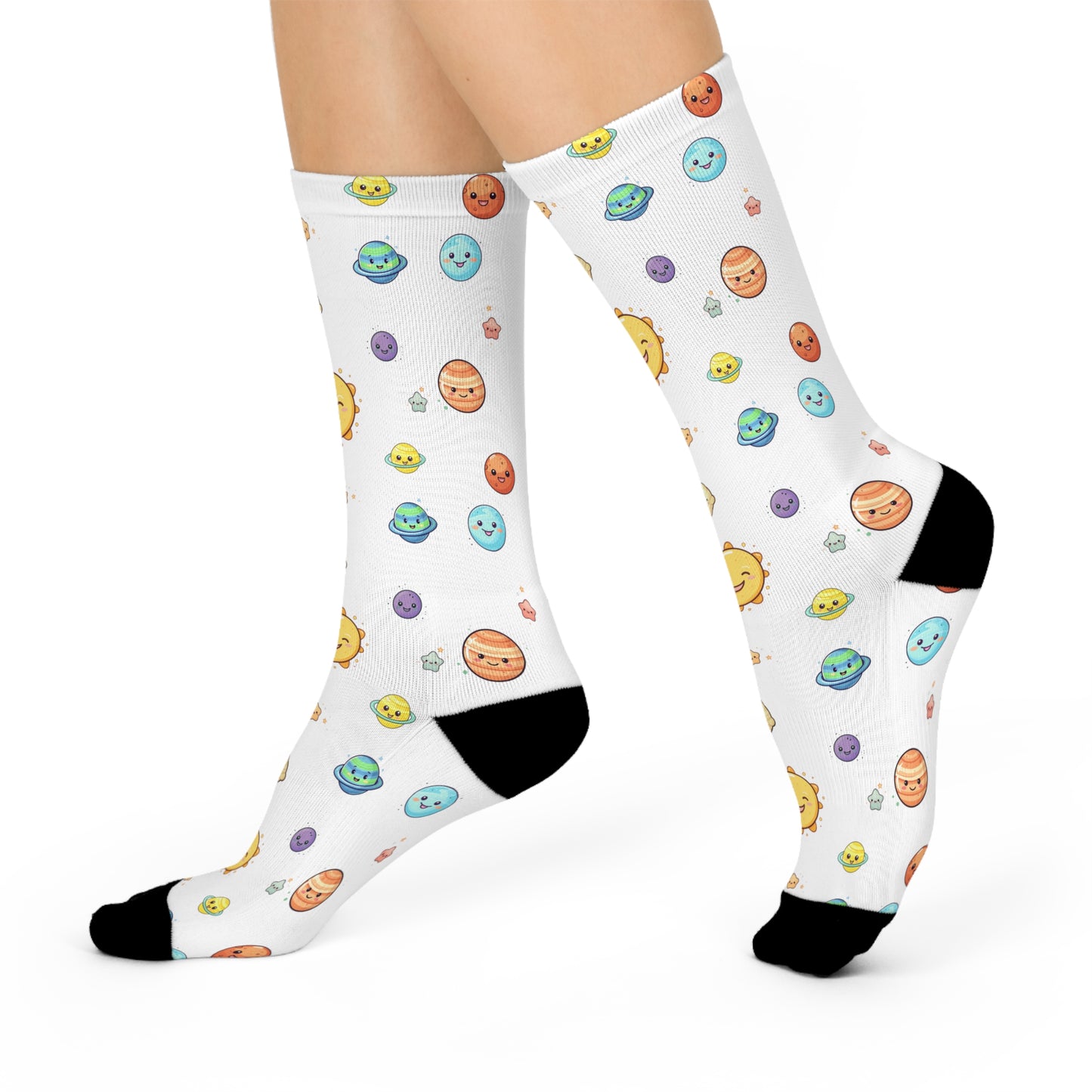 Young Solar System Cushioned Crew Socks