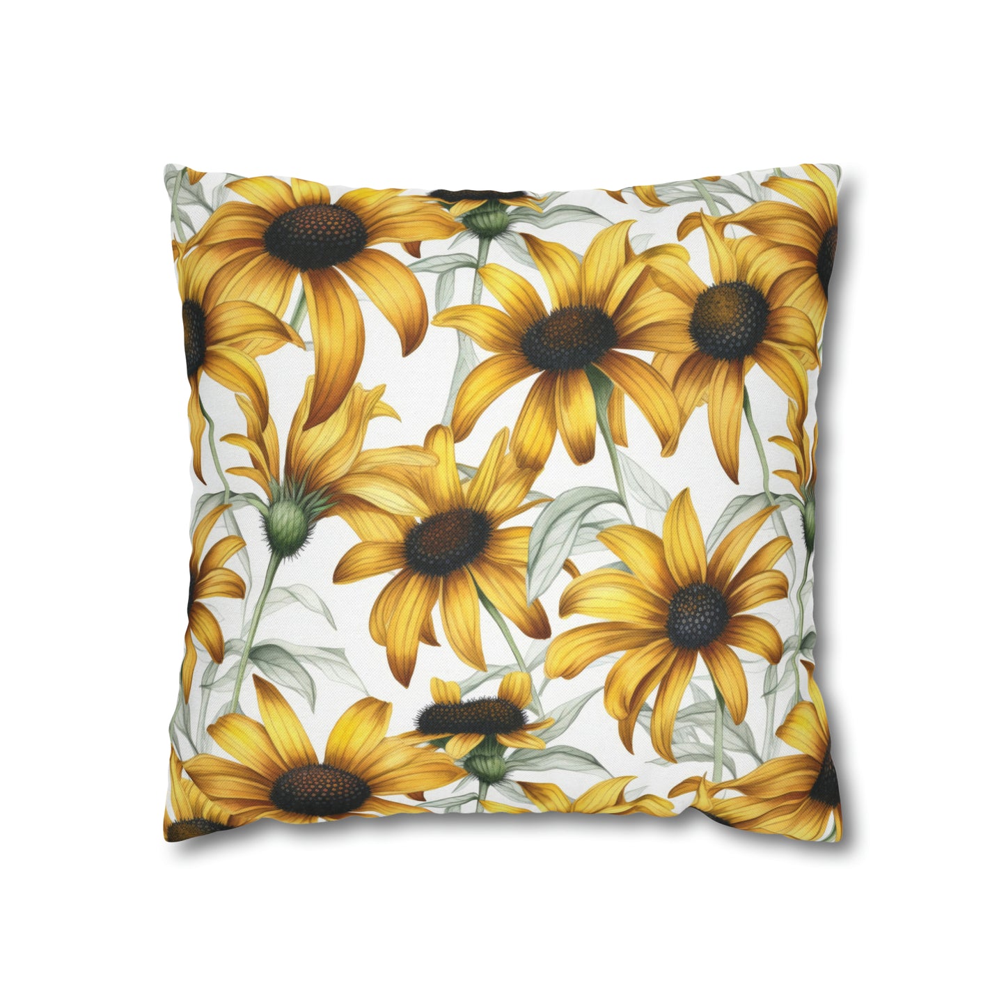 Sunflowers Square Pillow Case