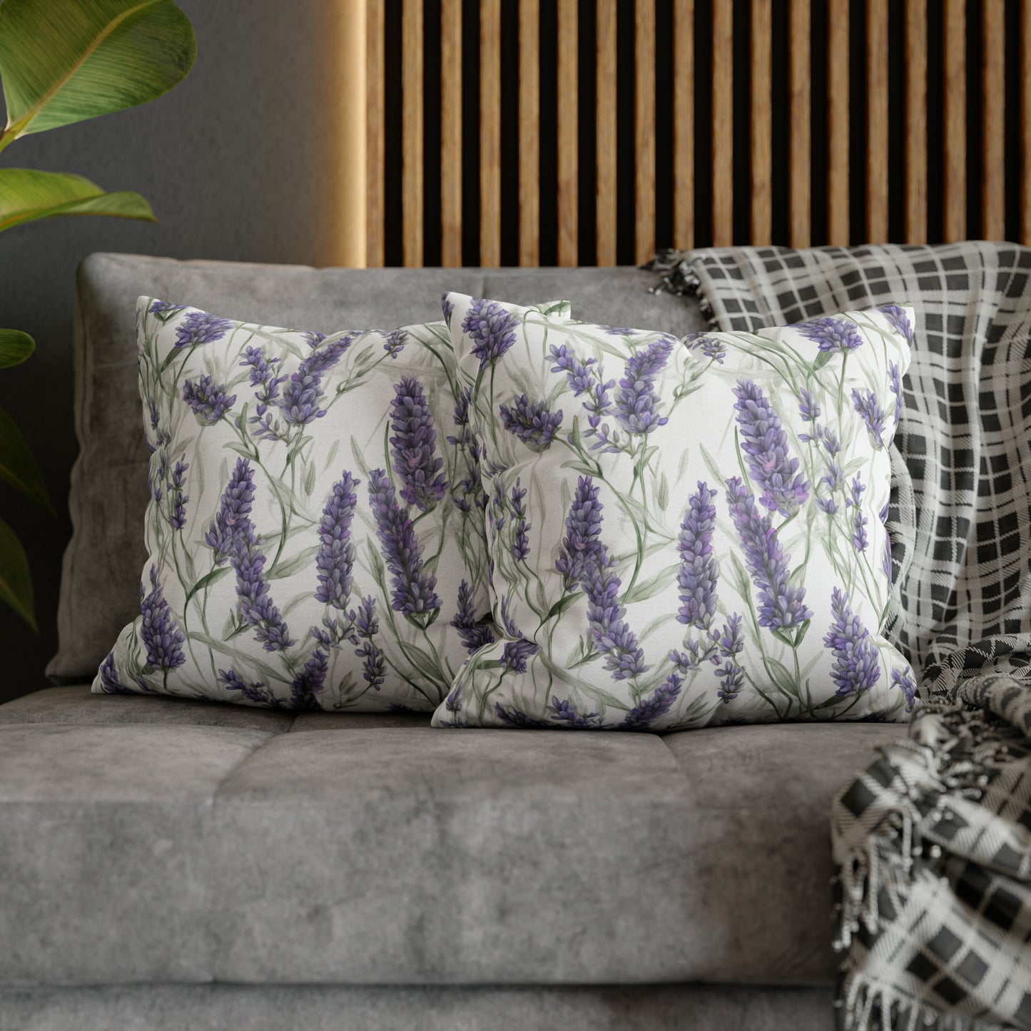 Lavendar Square Pillow Case