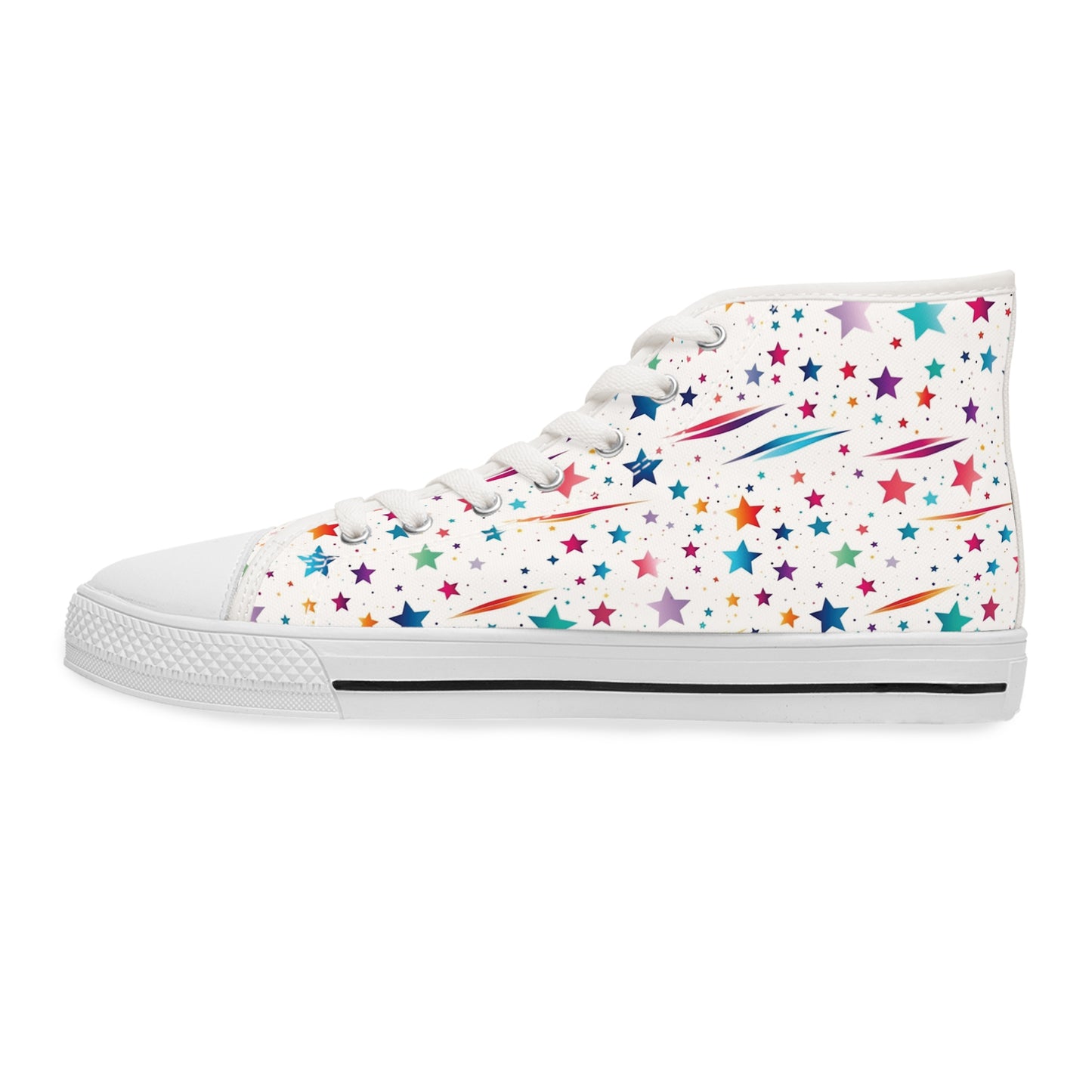 Rainbow Stars Women's High Top Sneakers