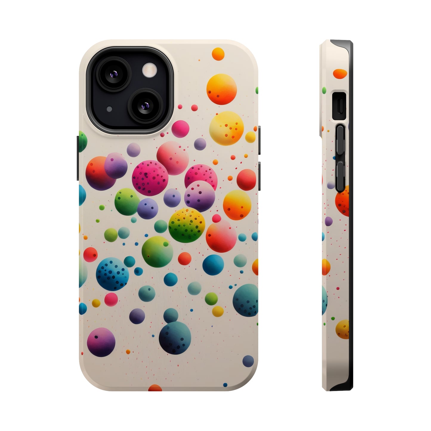 Rainbow Dots MagSafe Tough iPhone Case