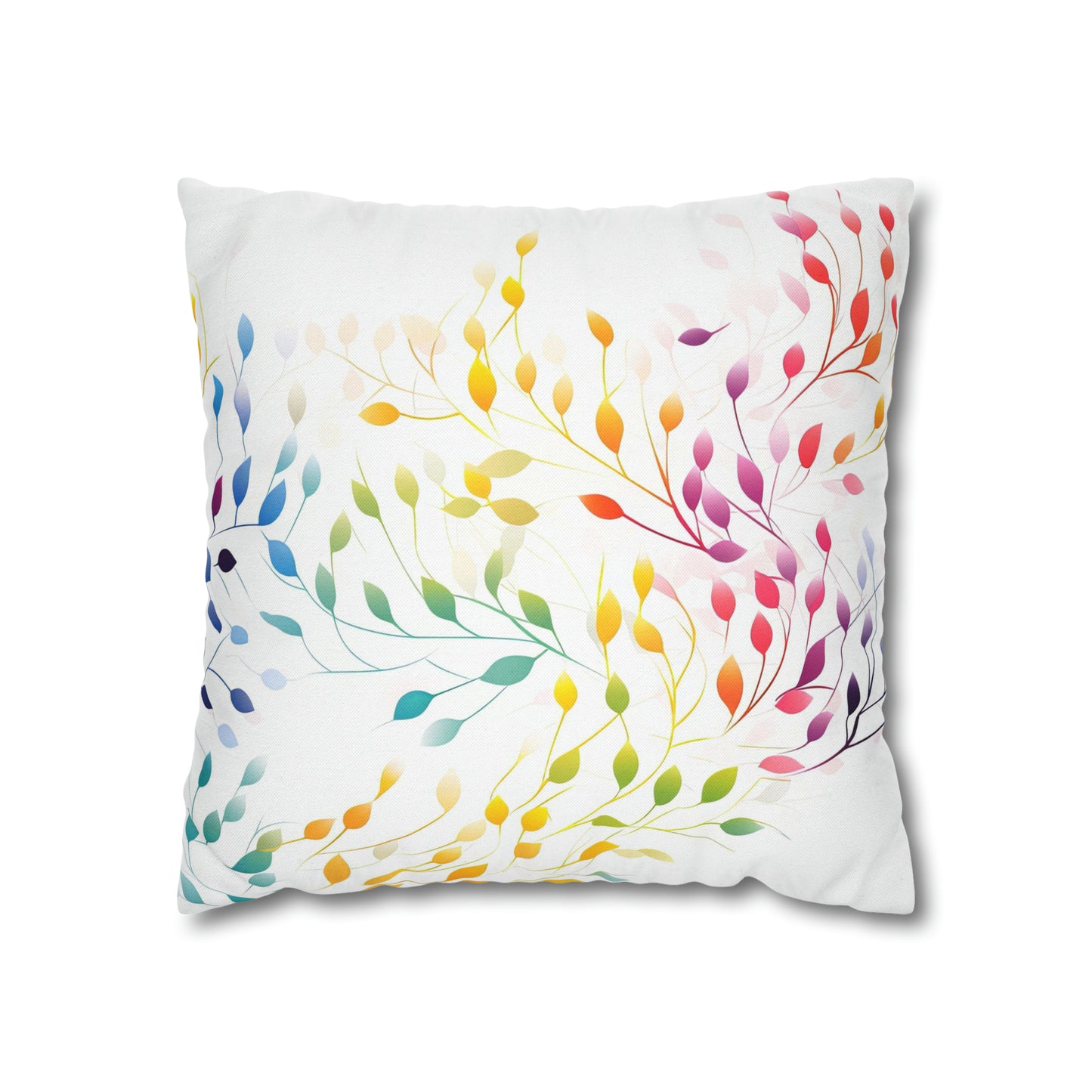 Prismatic Vines Square Pillow Case