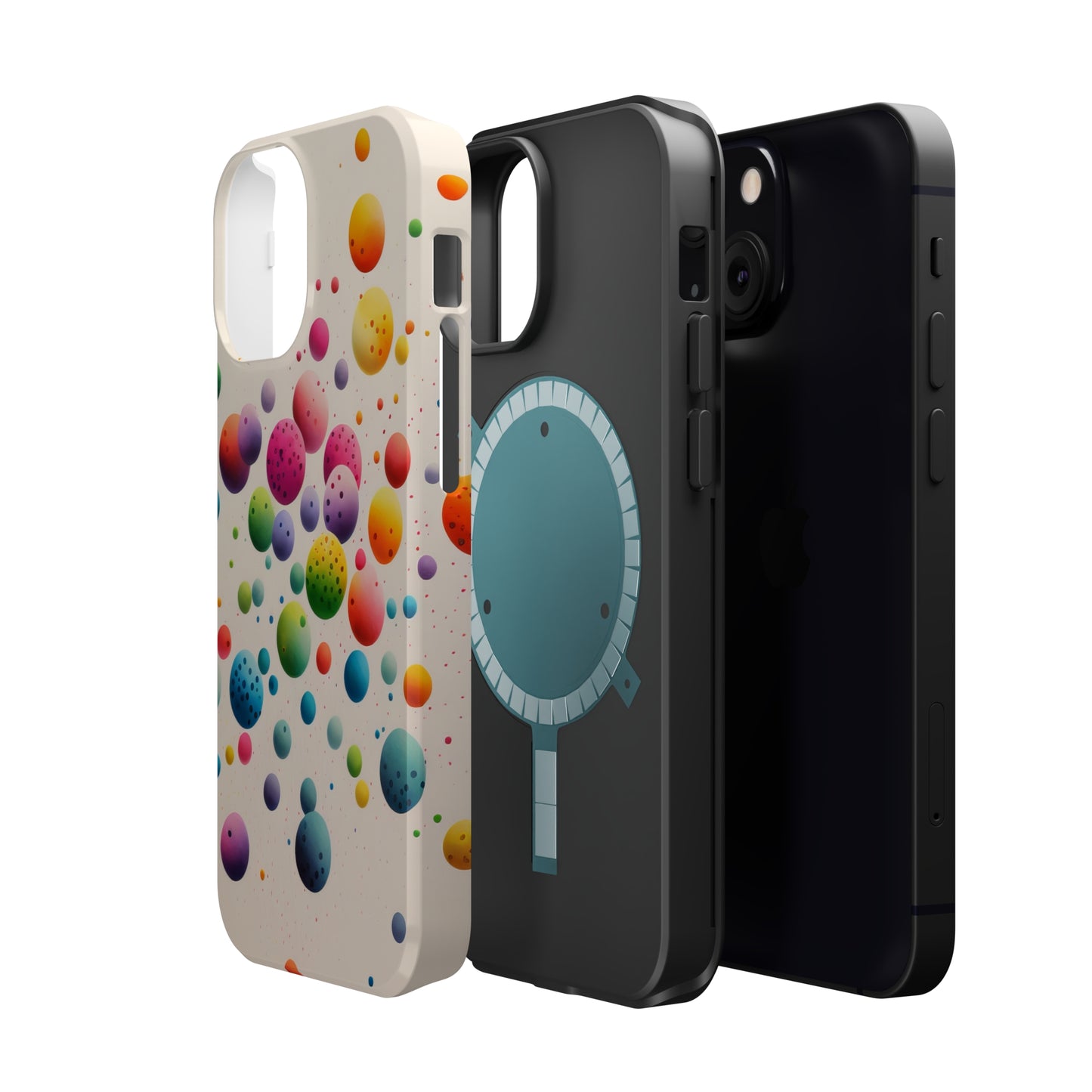 Rainbow Dots MagSafe Tough iPhone Case