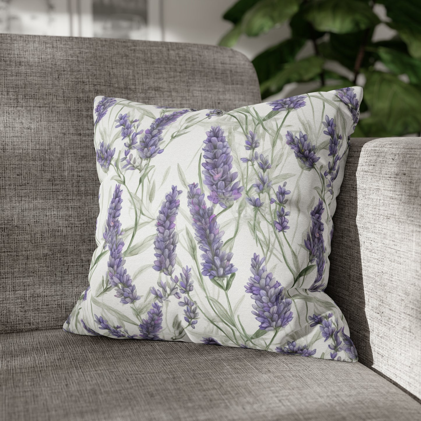 Lavendar Square Pillow Case