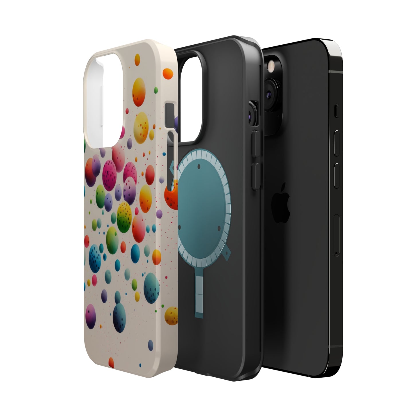 Rainbow Dots MagSafe Tough iPhone Case
