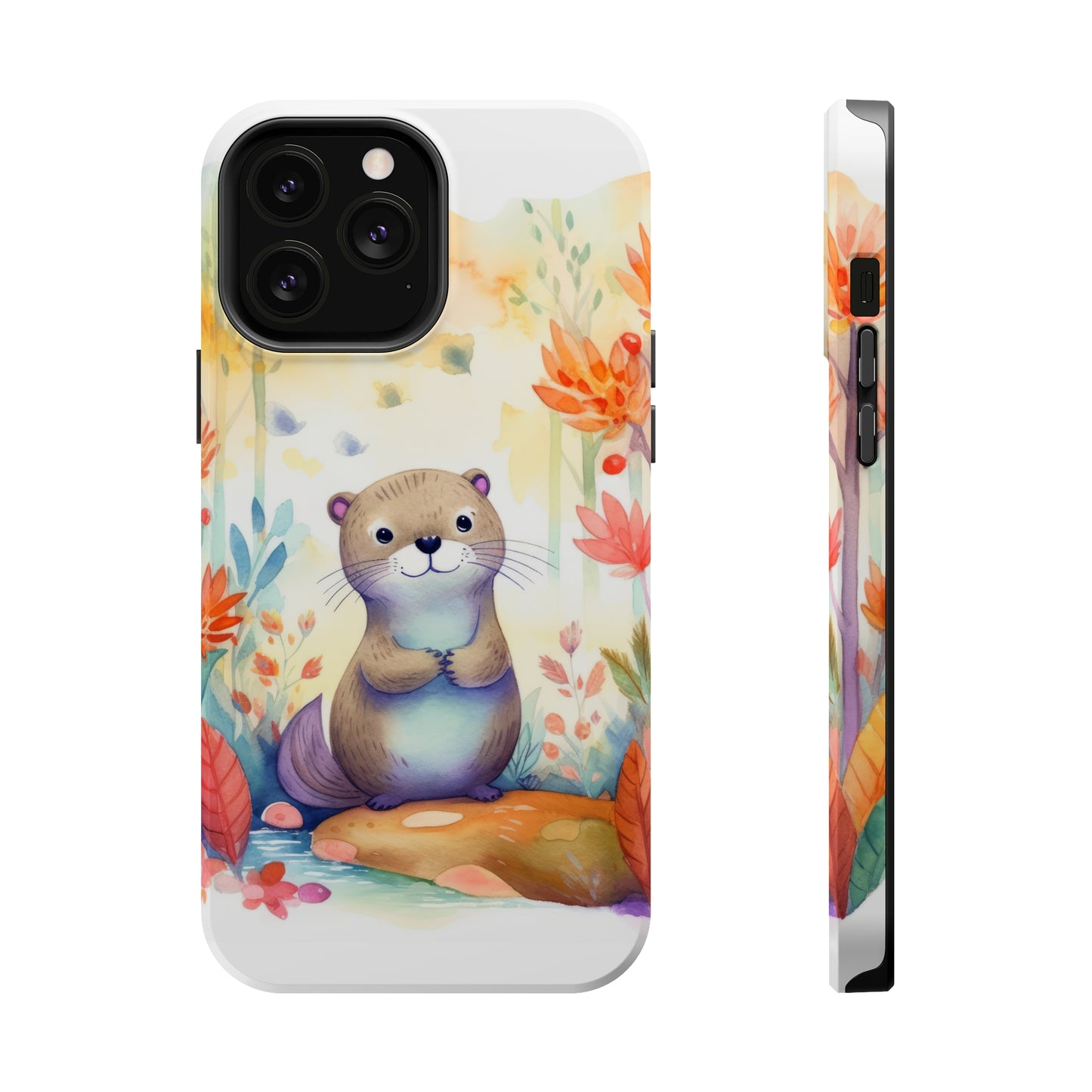 Cute Otter MagSafe Tough iPhone Case
