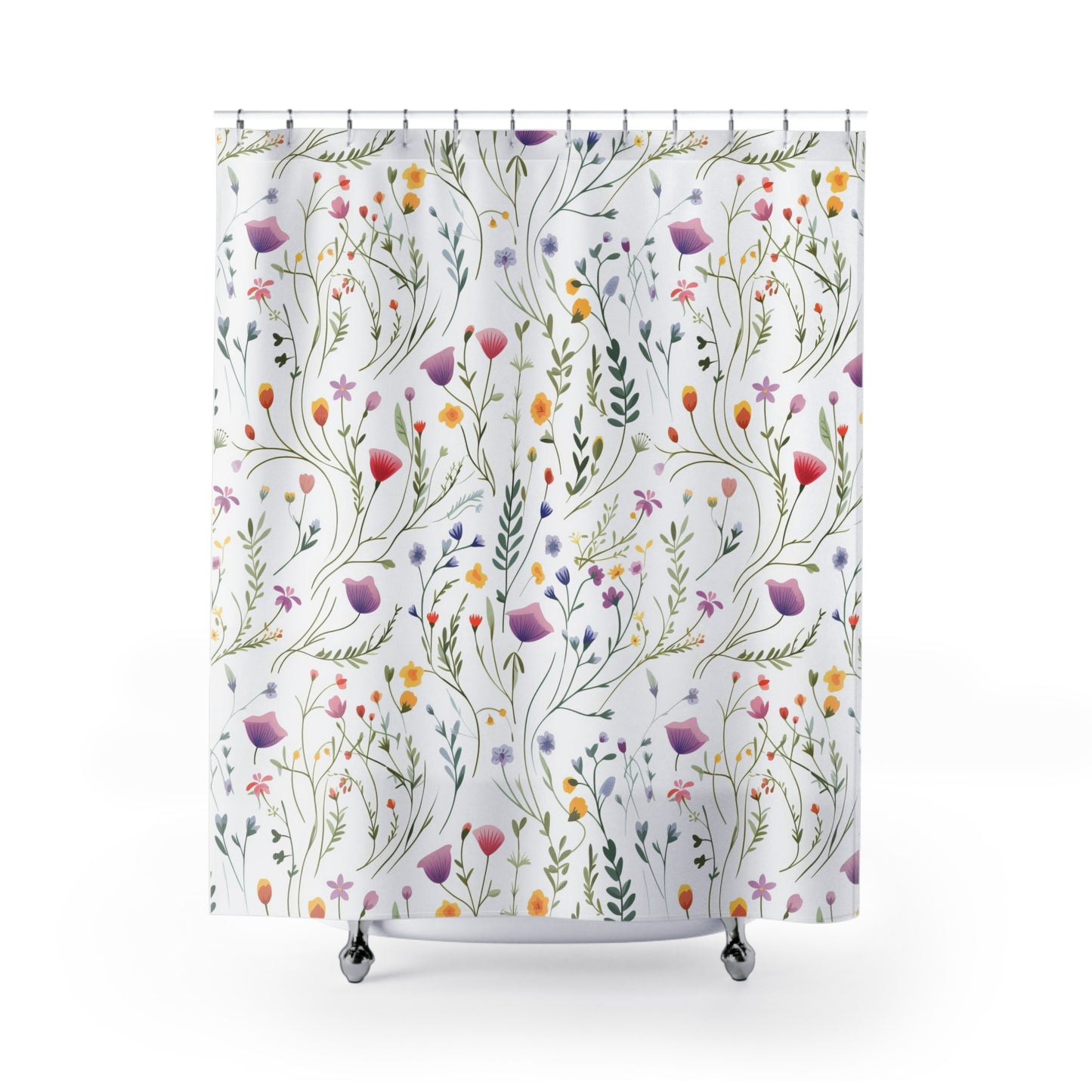 Dainty Wildflowers Shower Curtain
