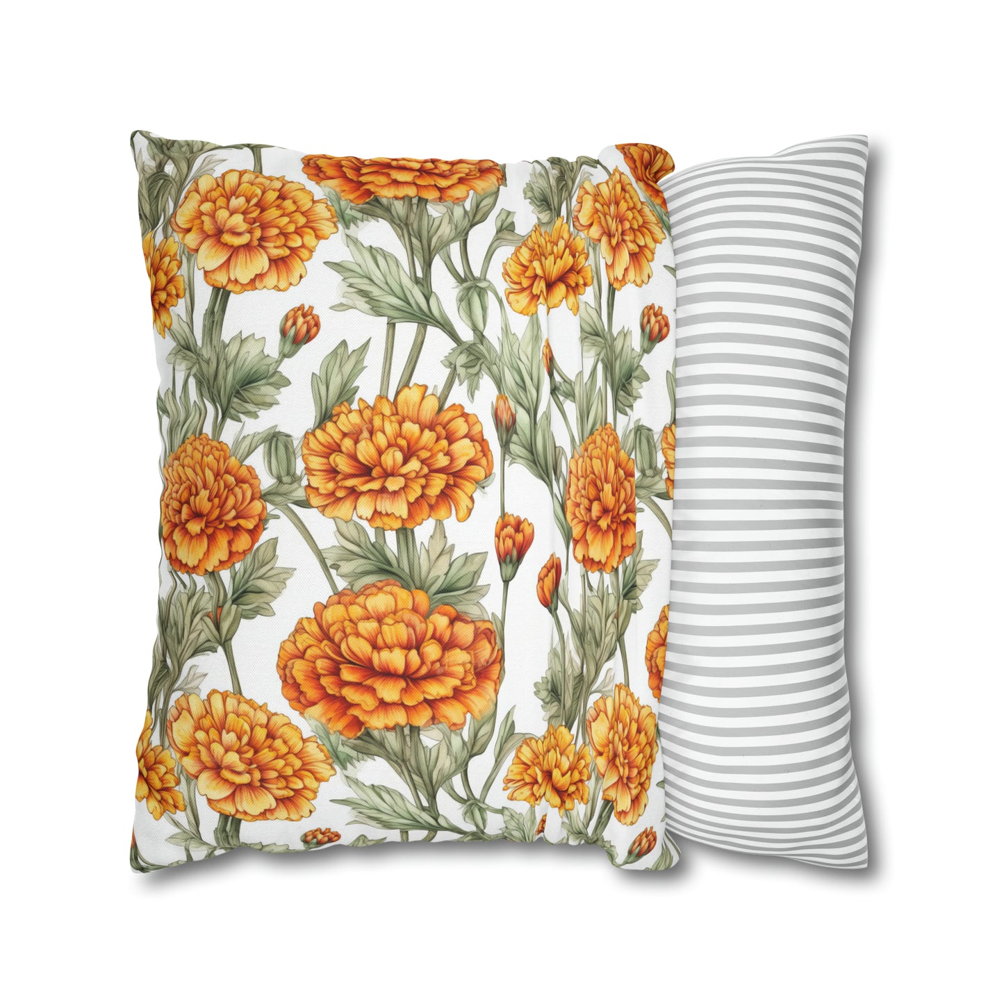 Marigolds Square Pillow Case