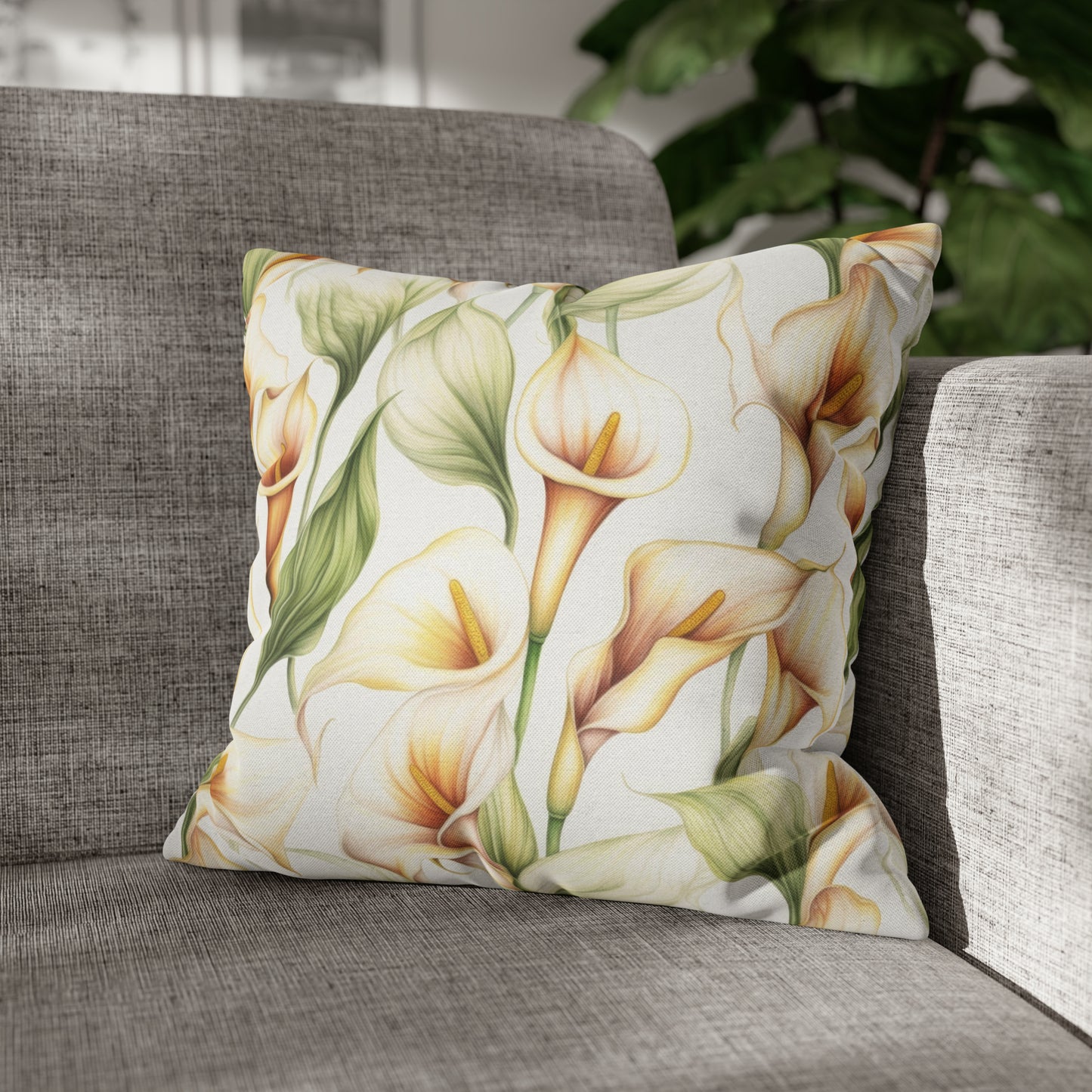Calla Lily Square Pillow Case