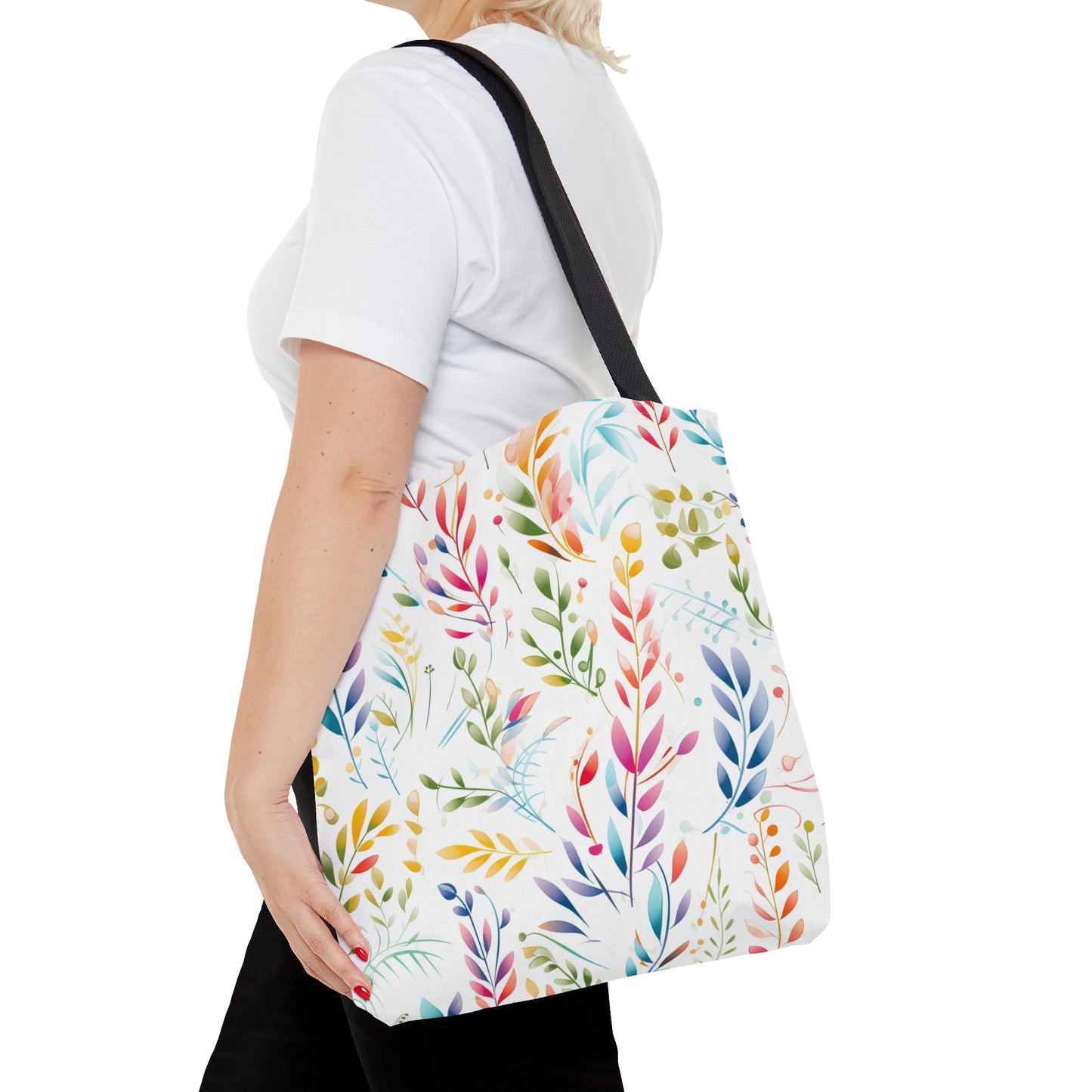 Pastel Leaves Tote Bag
