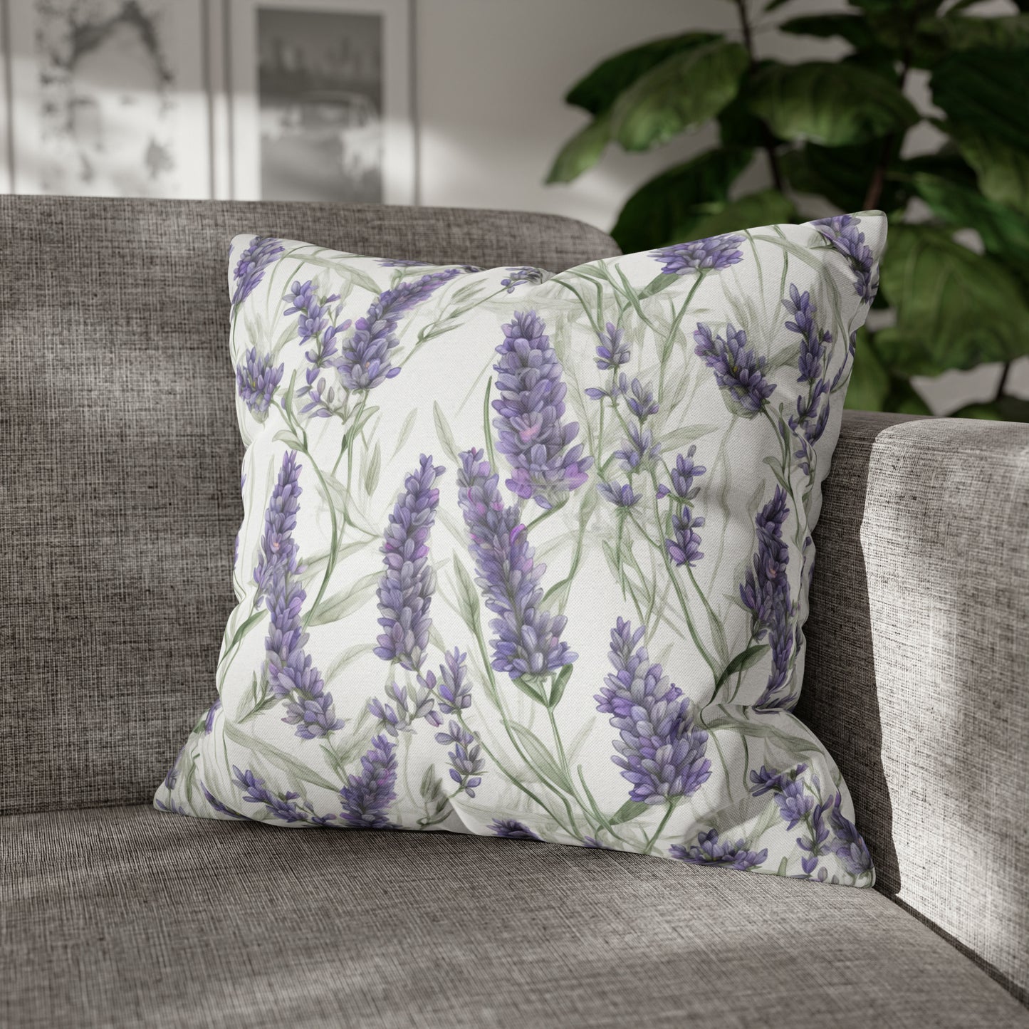 Lavendar Square Pillow Case