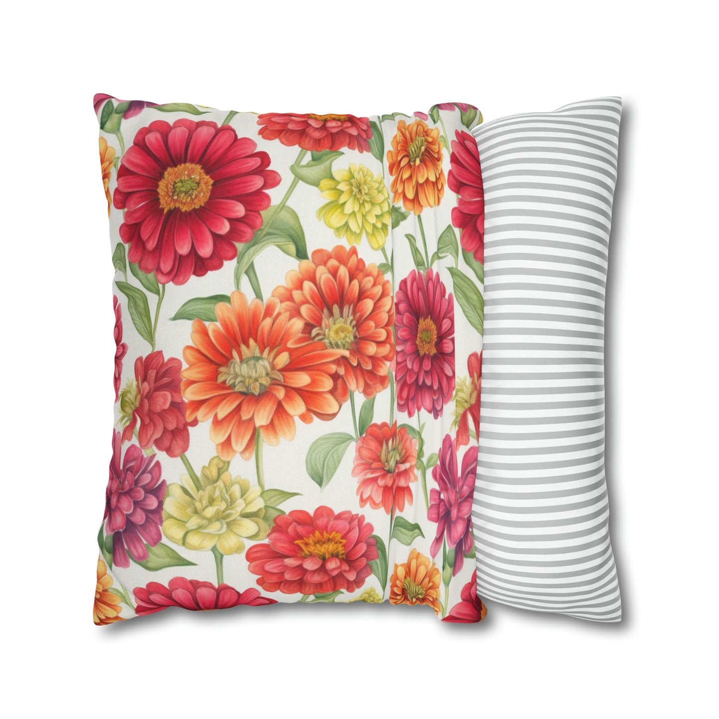 Zinnias Square Pillow Case