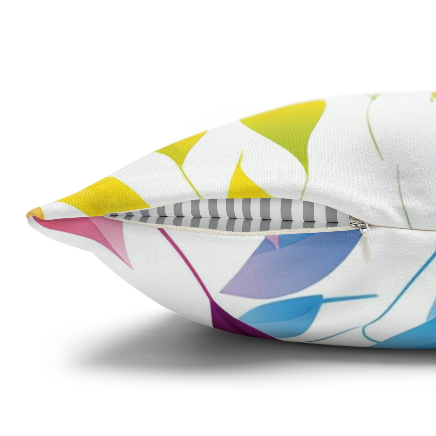 Rainbow Vines Square Pillow Case
