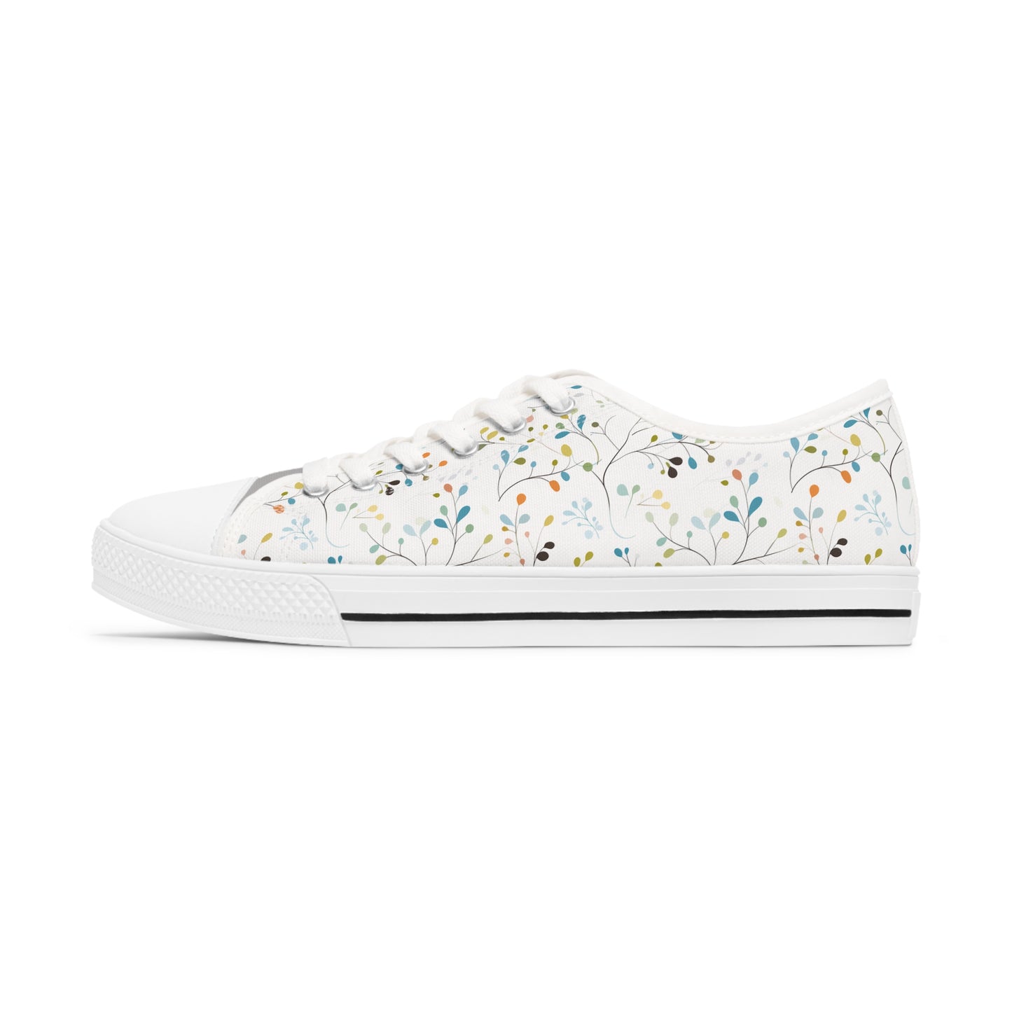 Pastel Vines Women's Low Top Sneakers