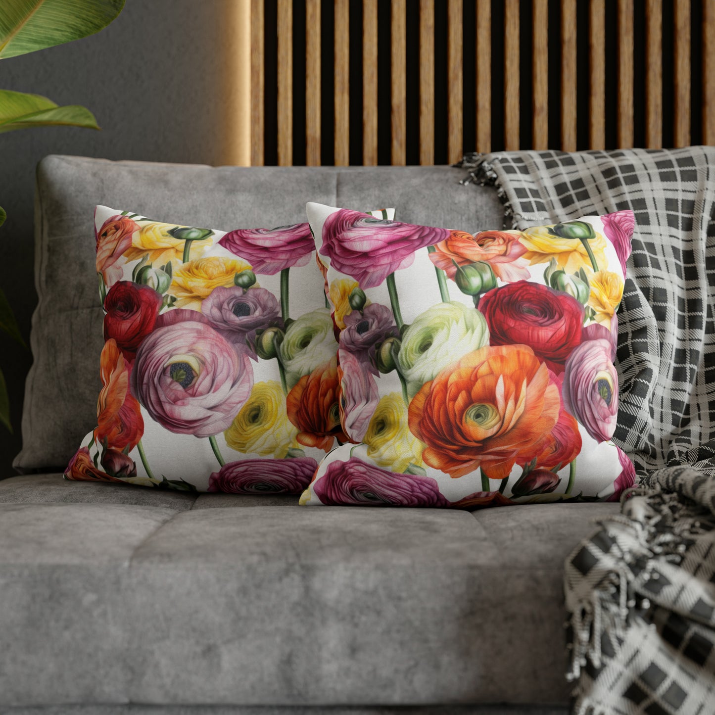 Ranunculus Square Pillow Case