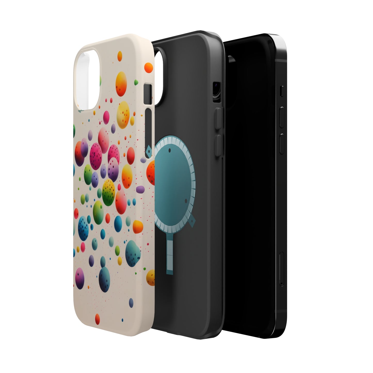Rainbow Dots MagSafe Tough iPhone Case