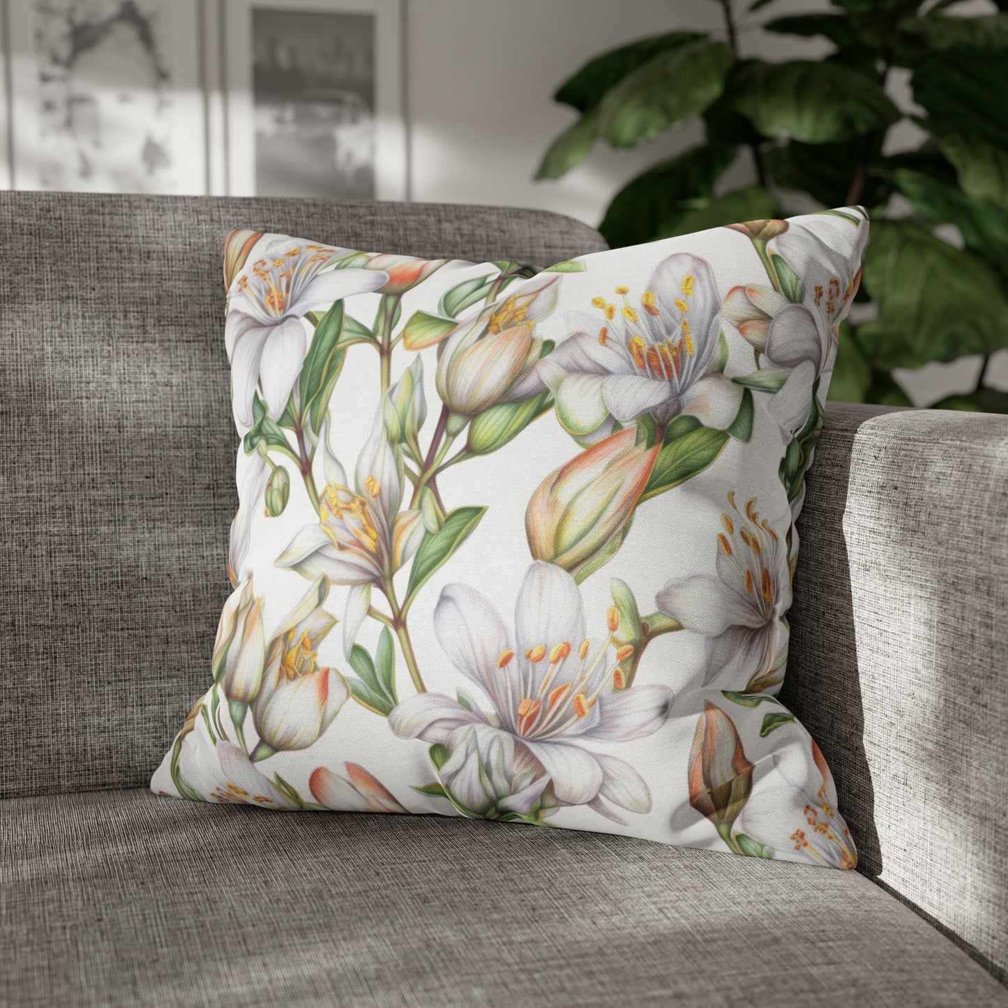 Lilacs Square Pillow Case