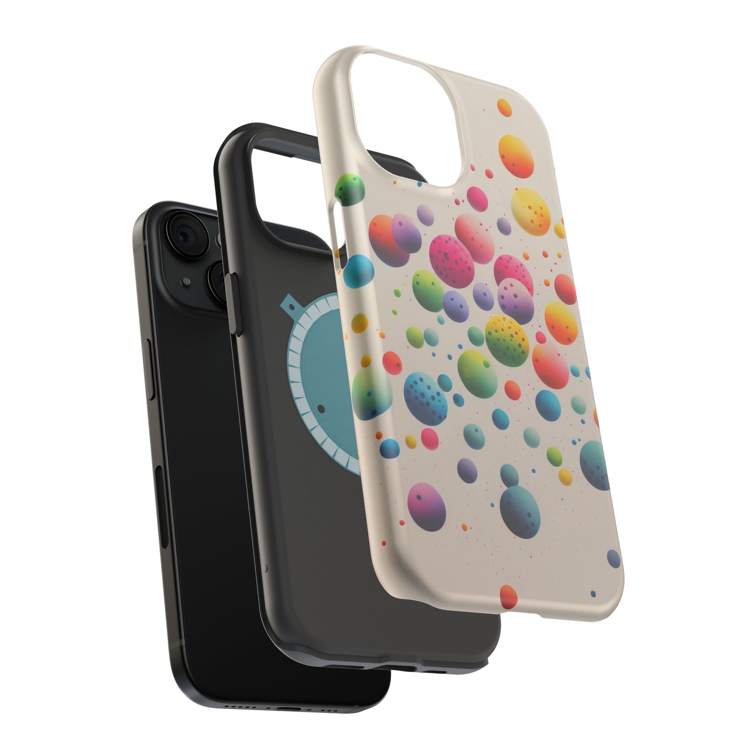 Rainbow Dots MagSafe Tough iPhone Case