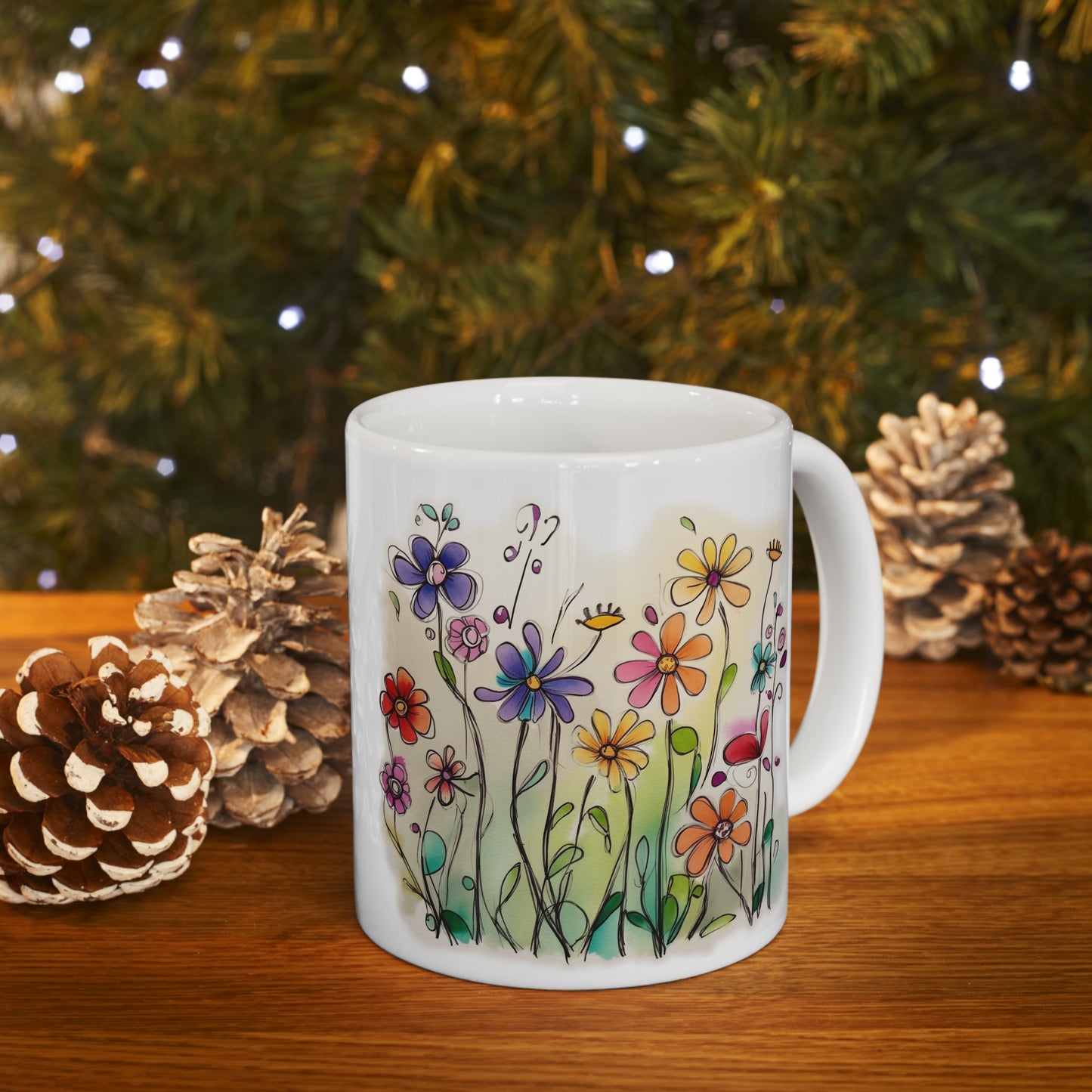 Whimsical Wildflowers 11oz Mug