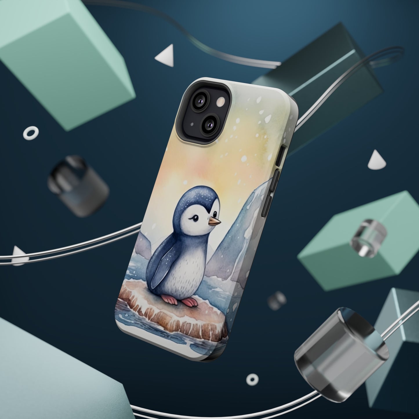 Cute Penguin MagSafe Tough iPhone Case
