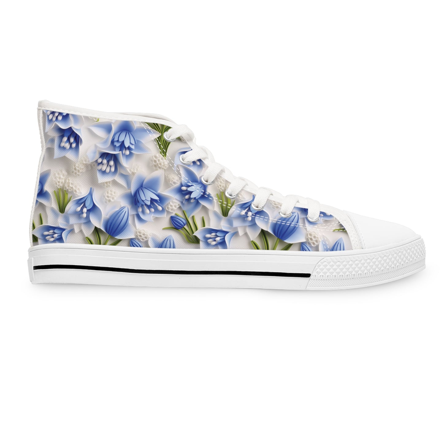 Sculpted Bluebells Women's High Top Sneakers