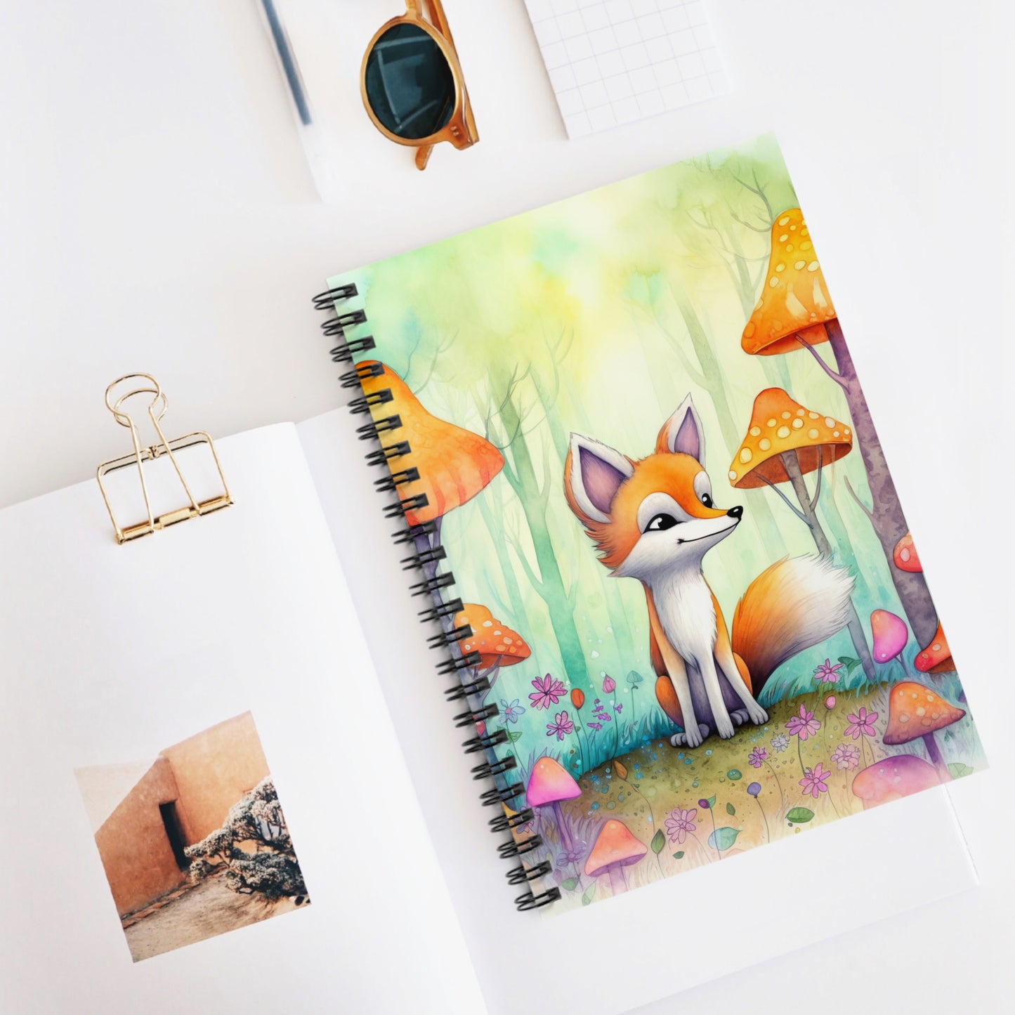 Fox Spiral Notebook - Ruled Line